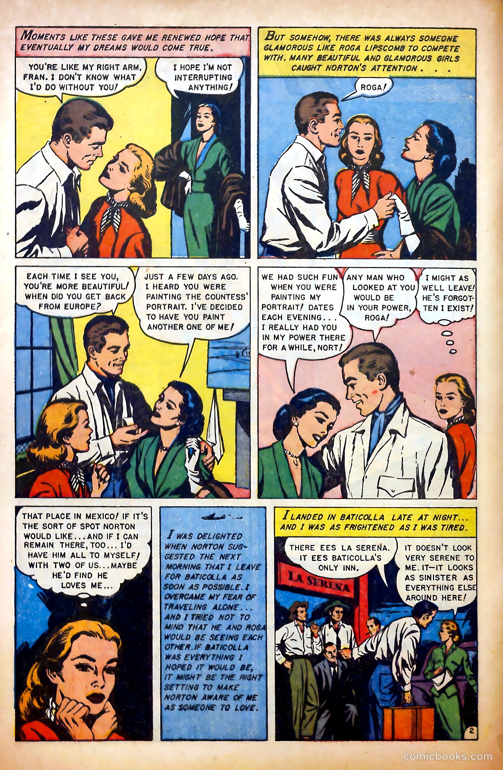 Glamorous Romances #74 (1954) — page 4 of 36