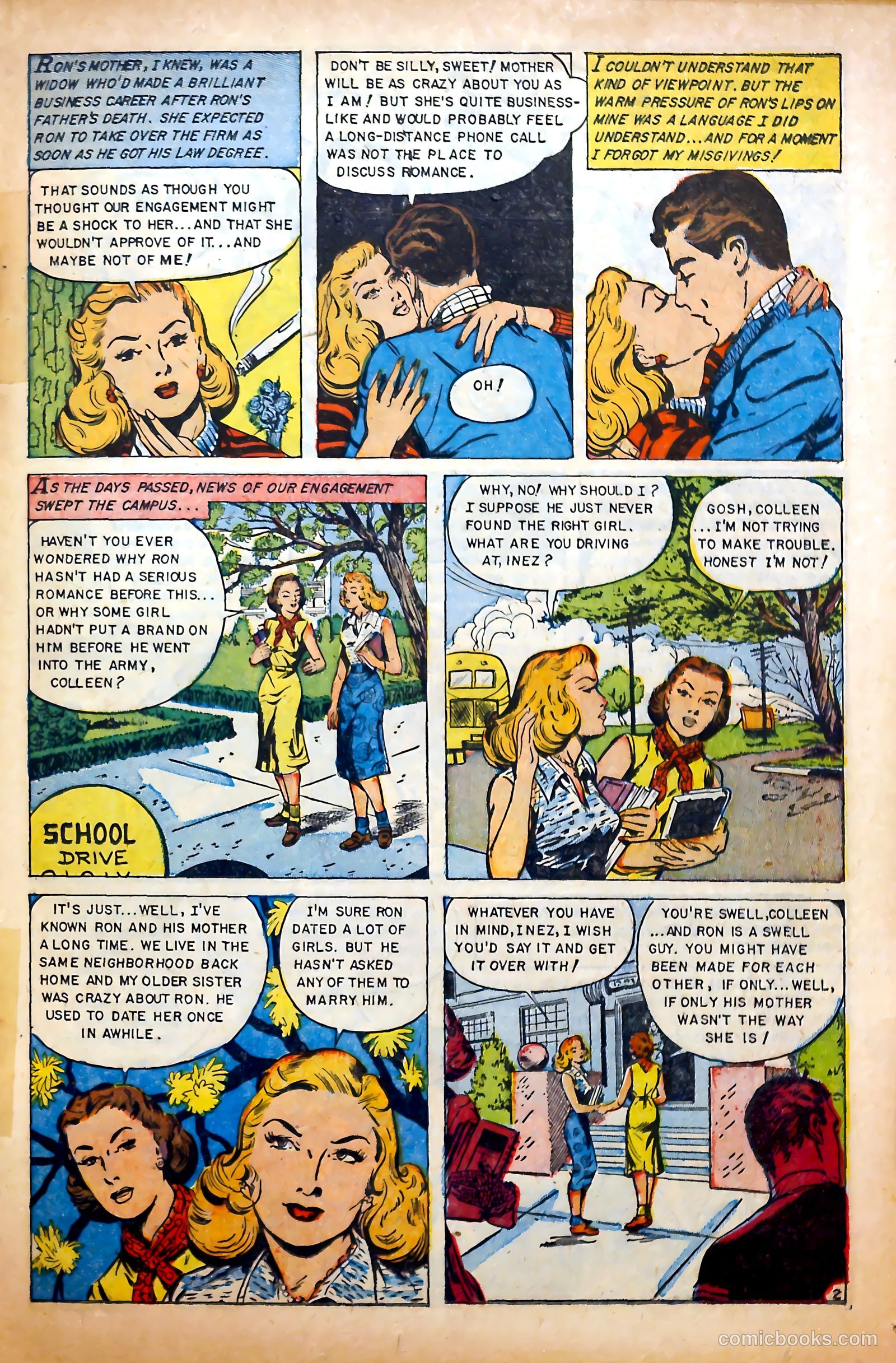Glamorous Romances #74 (1954) — page 19 of 36