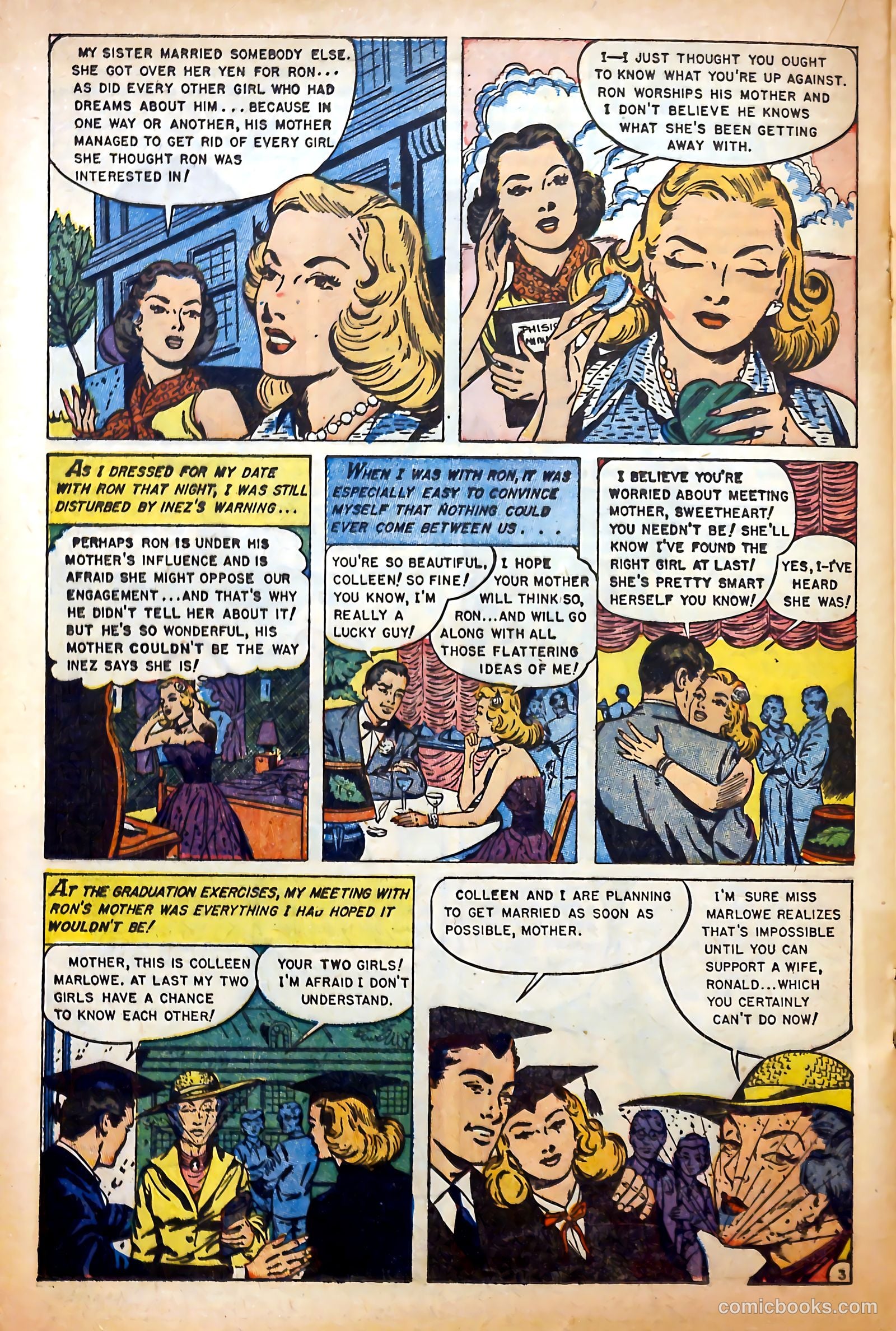 Glamorous Romances #74 (1954) — page 20 of 36