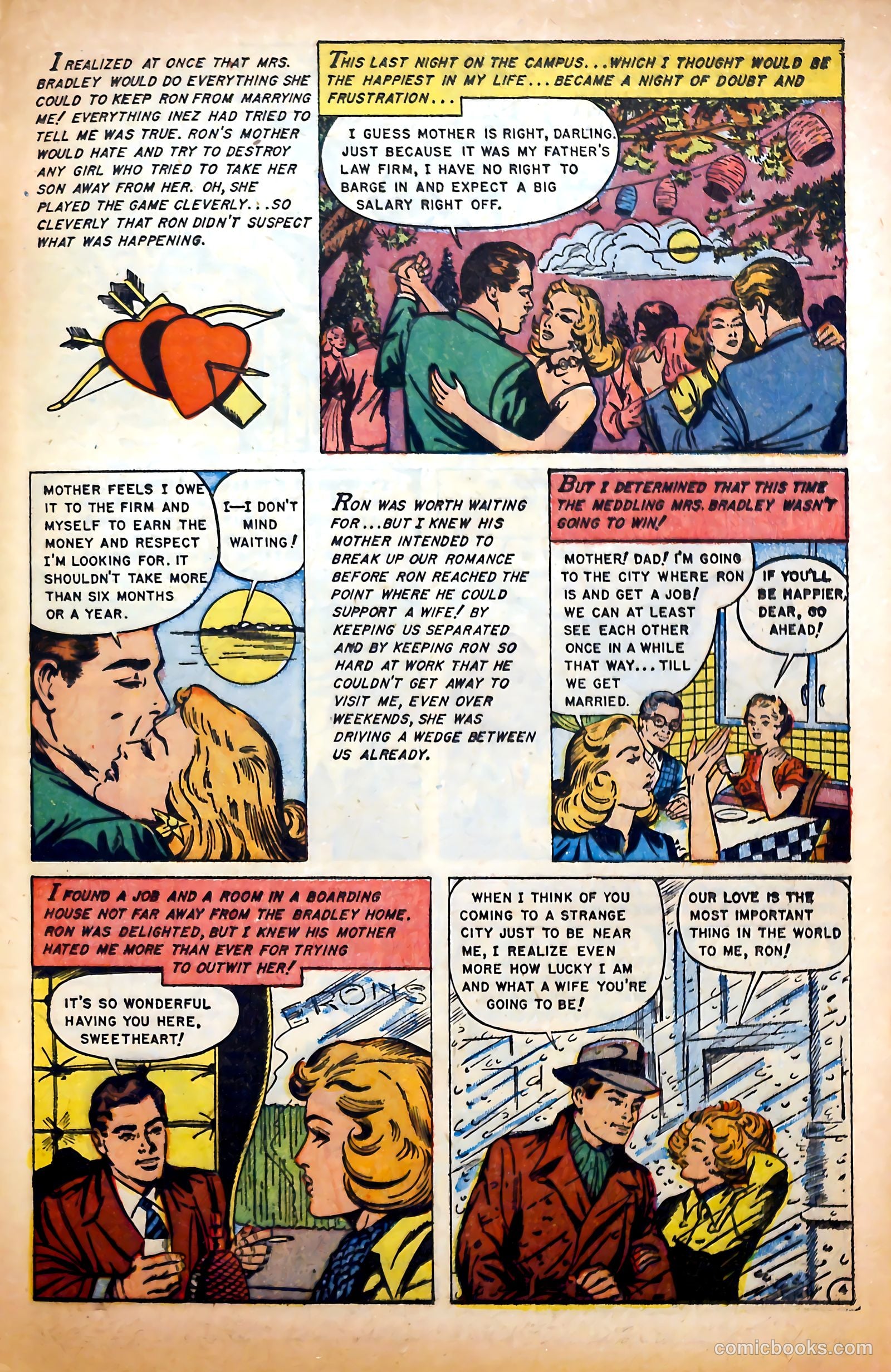 Glamorous Romances #74 (1954) — page 21 of 36
