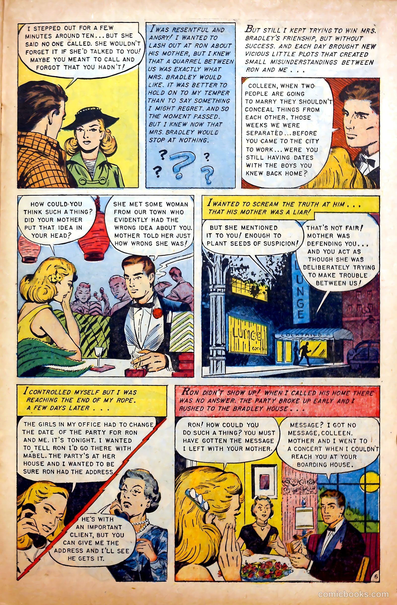 Glamorous Romances #74 (1954) — page 23 of 36