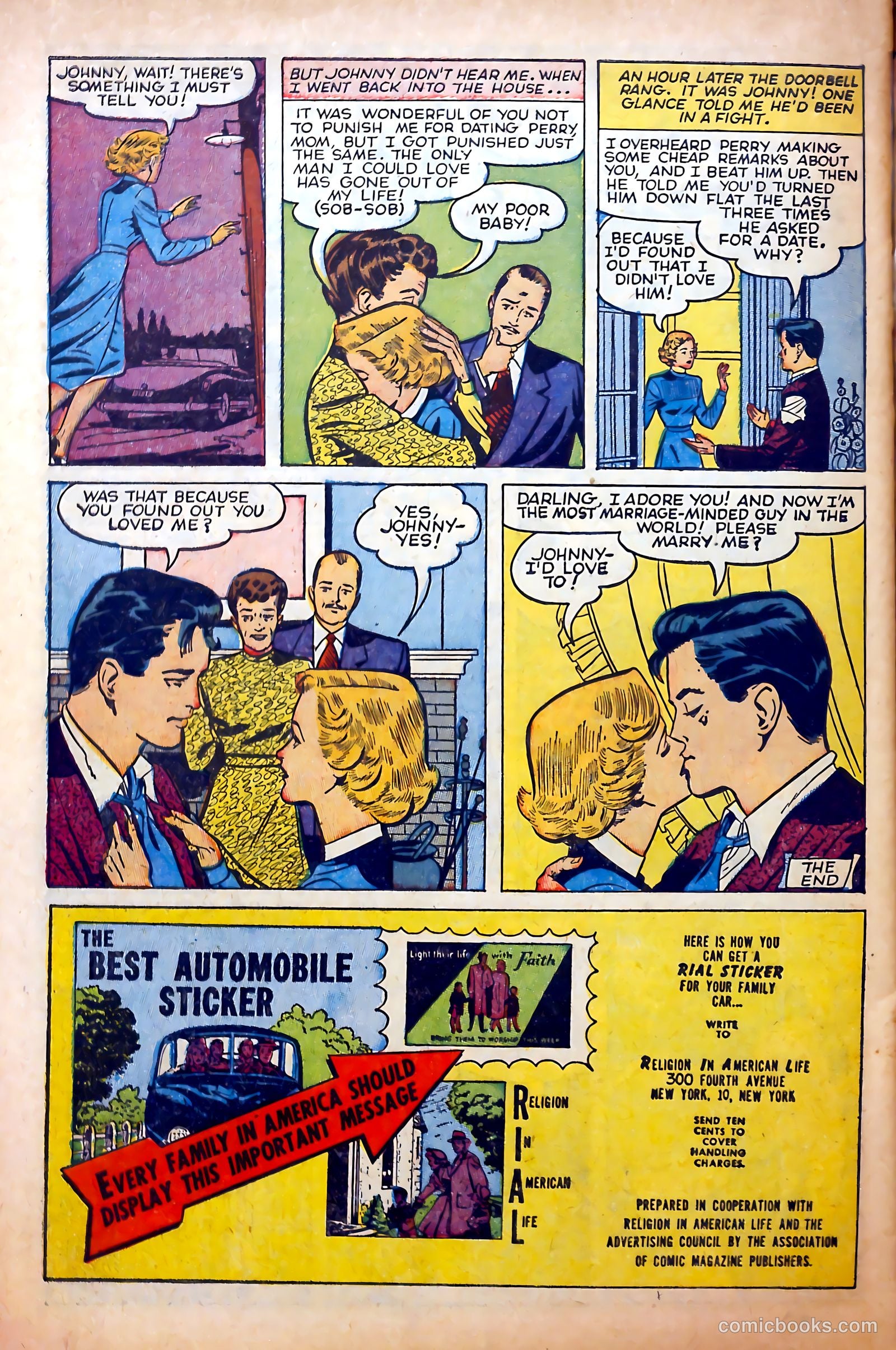 Glamorous Romances #74 (1954) — page 34 of 36