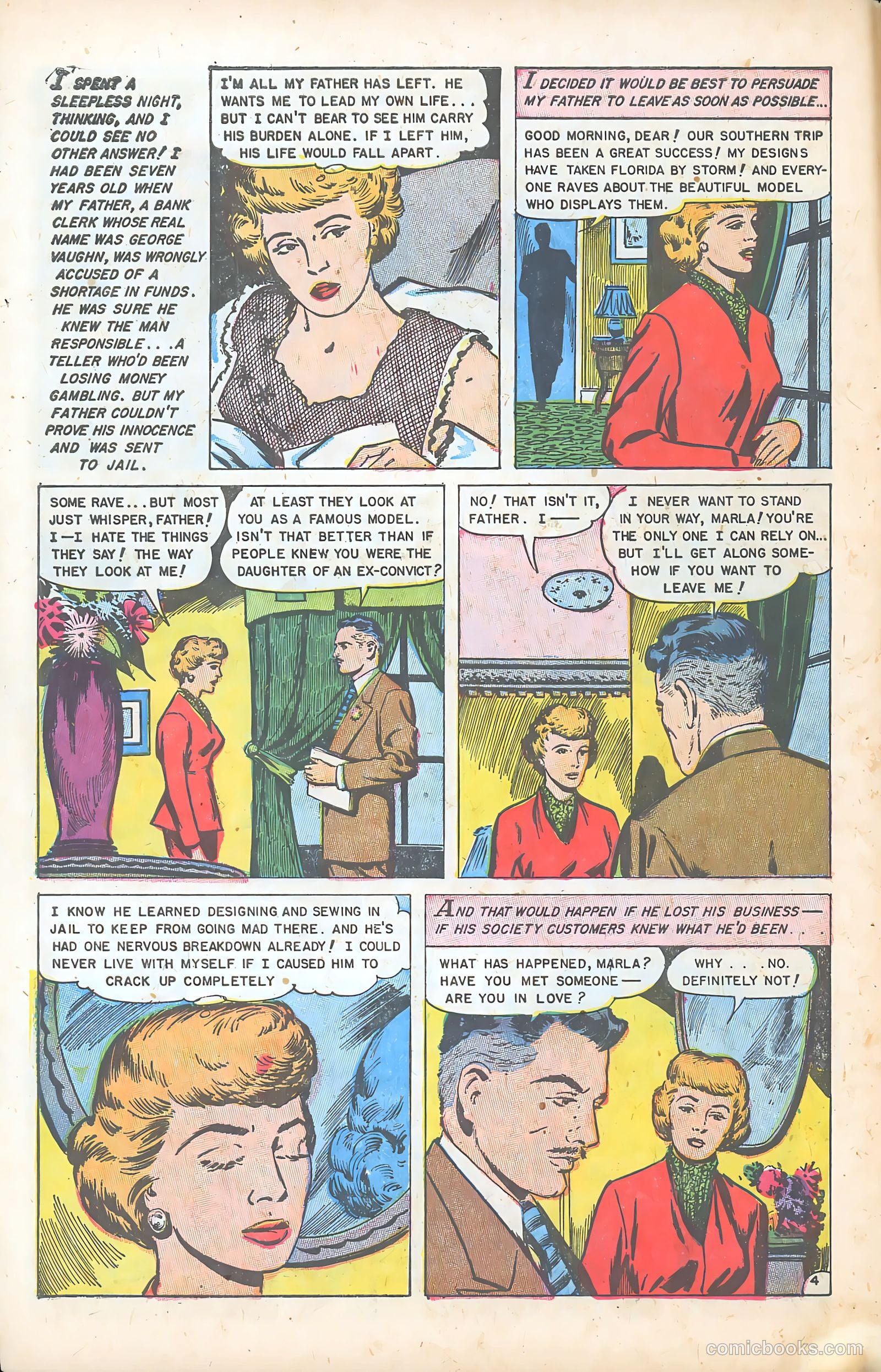 Glamorous Romances #75 (1954) — page 6 of 36