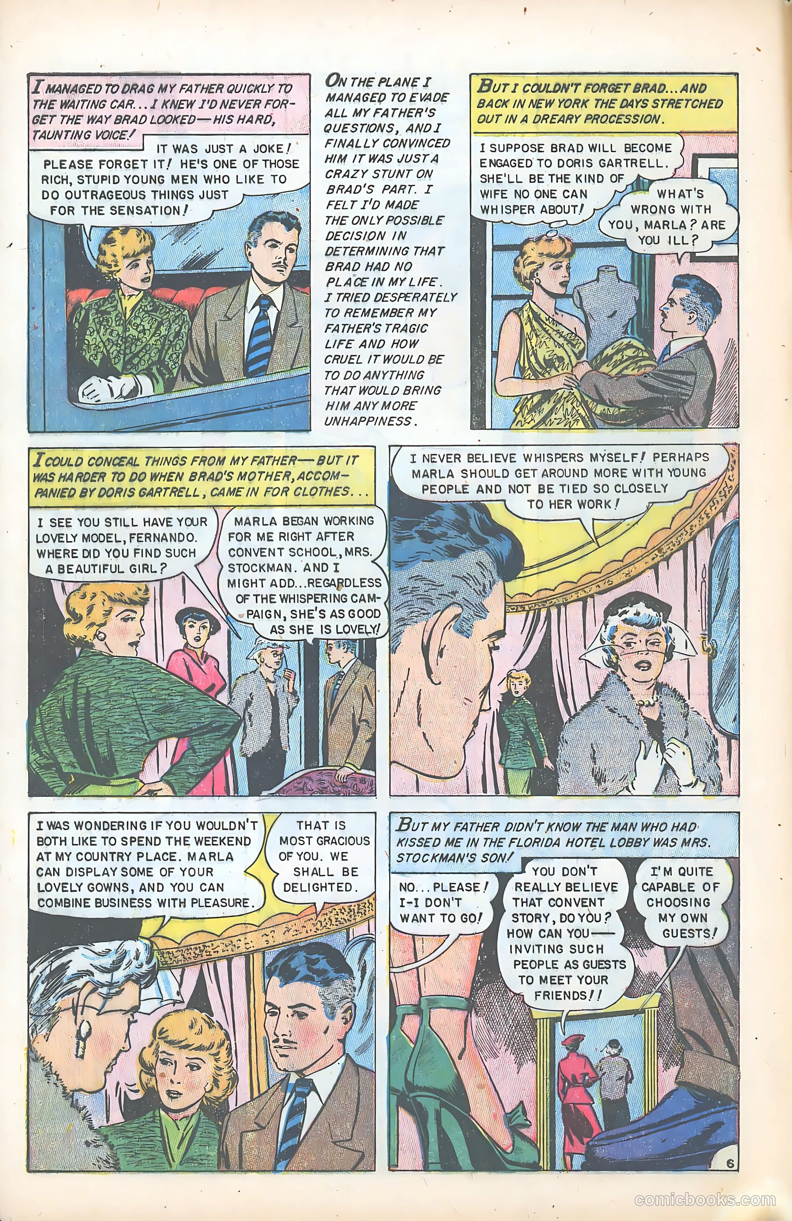 Glamorous Romances #75 (1954) — page 8 of 36