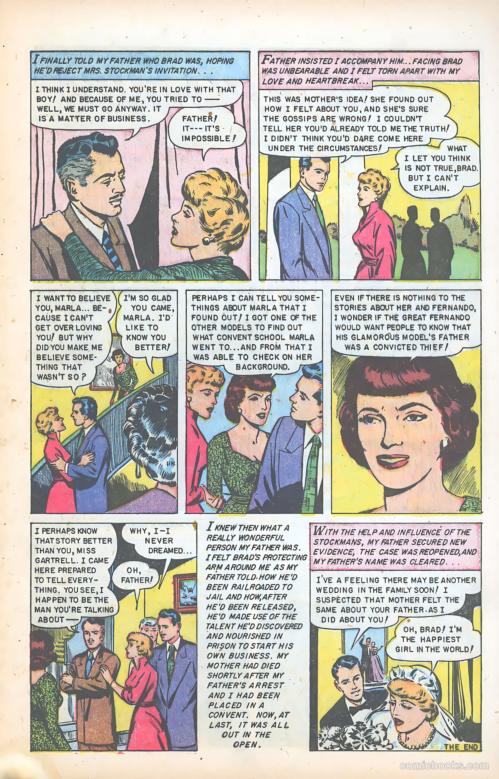 Glamorous Romances #75 (1954) — page 9 of 36