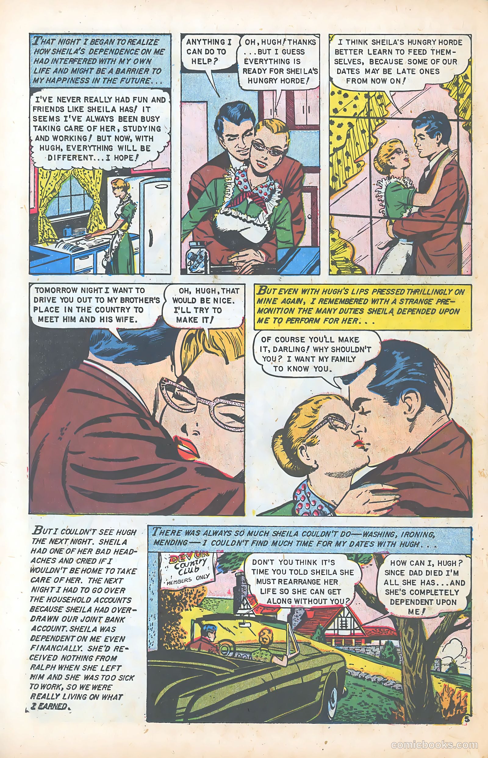 Glamorous Romances #75 (1954) — page 22 of 36