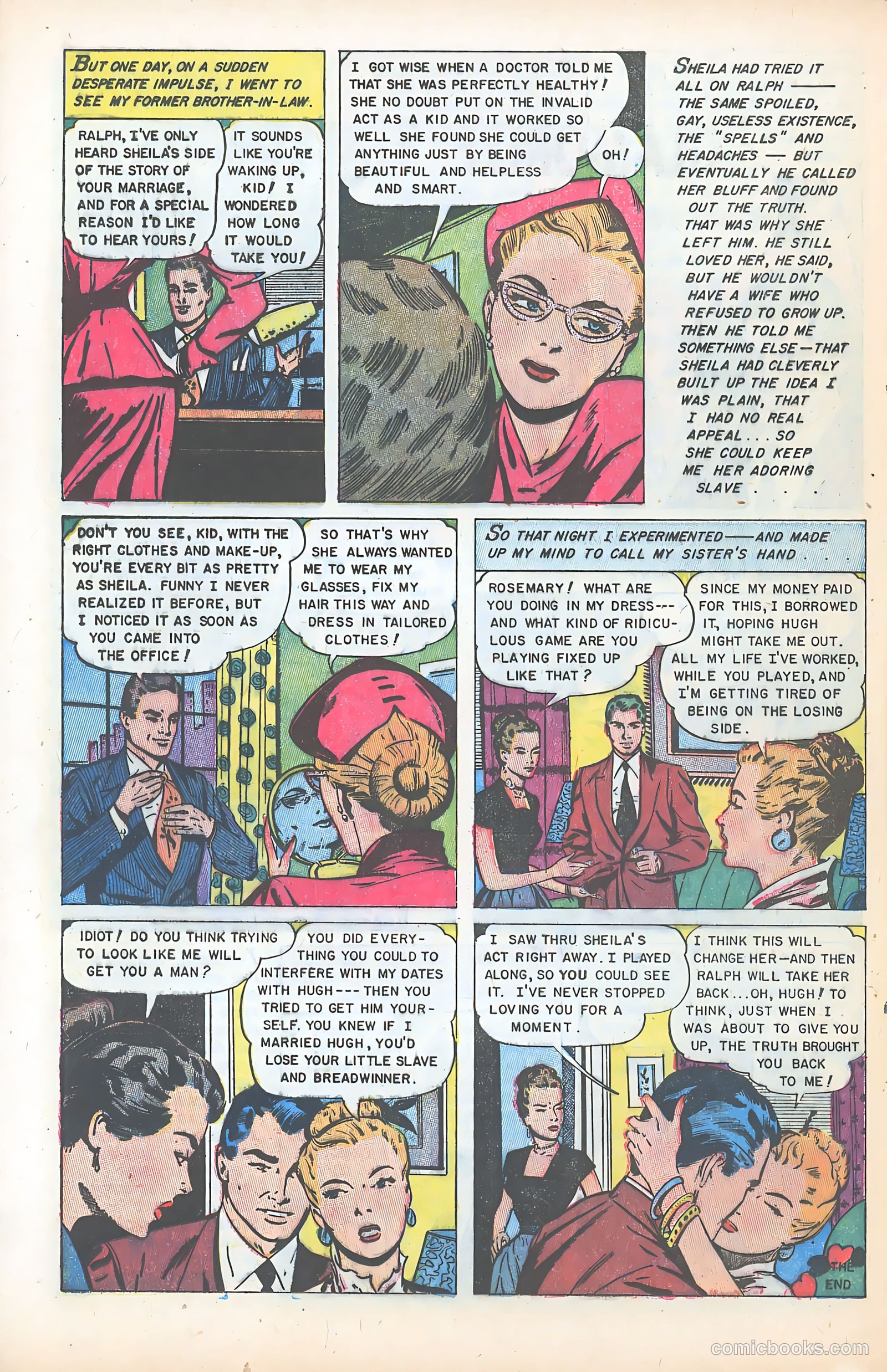 Glamorous Romances #75 (1954) — page 24 of 36