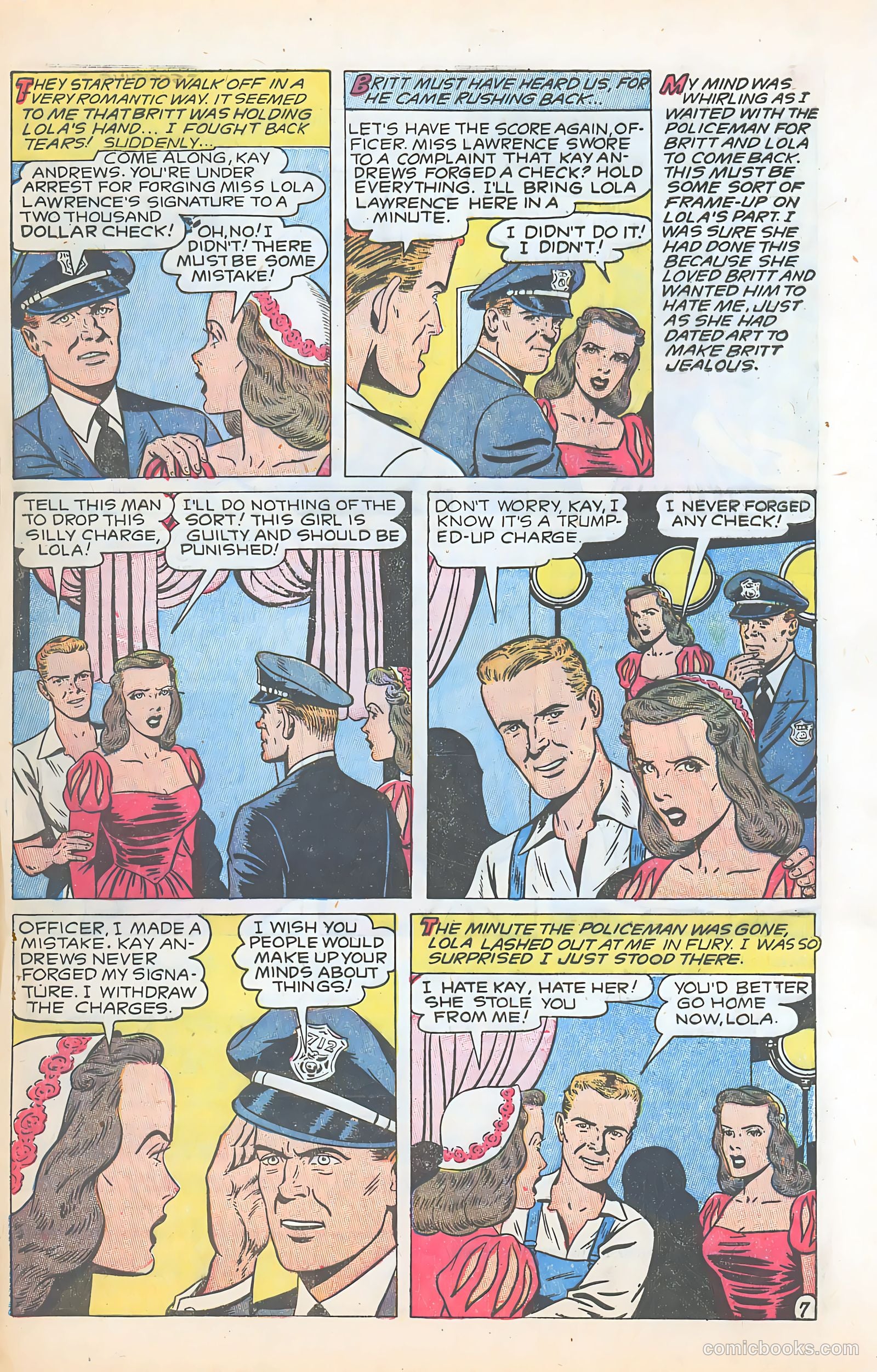 Glamorous Romances #75 (1954) — page 33 of 36