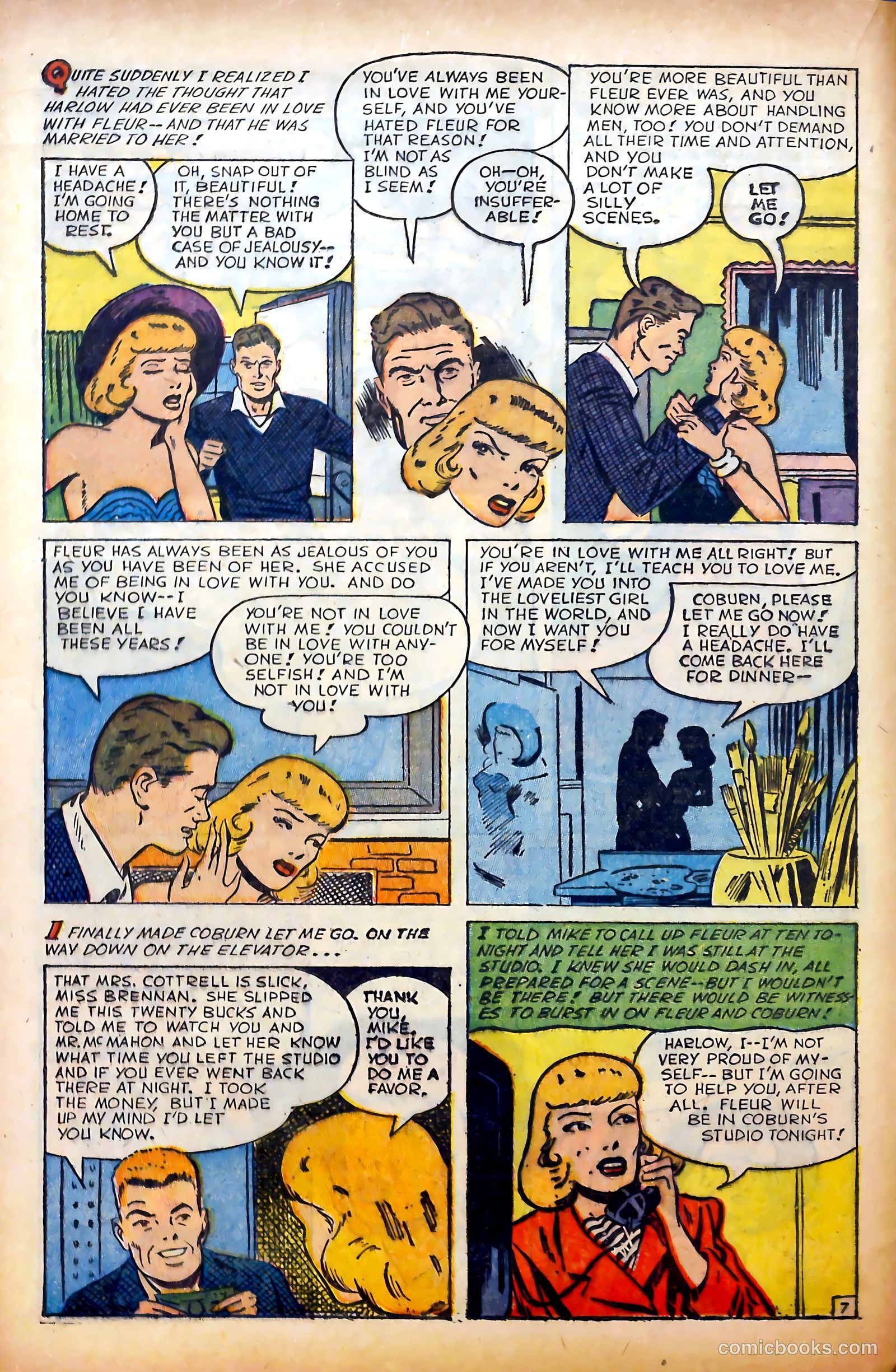 Glamorous Romances #76 (1954) — page 16 of 36