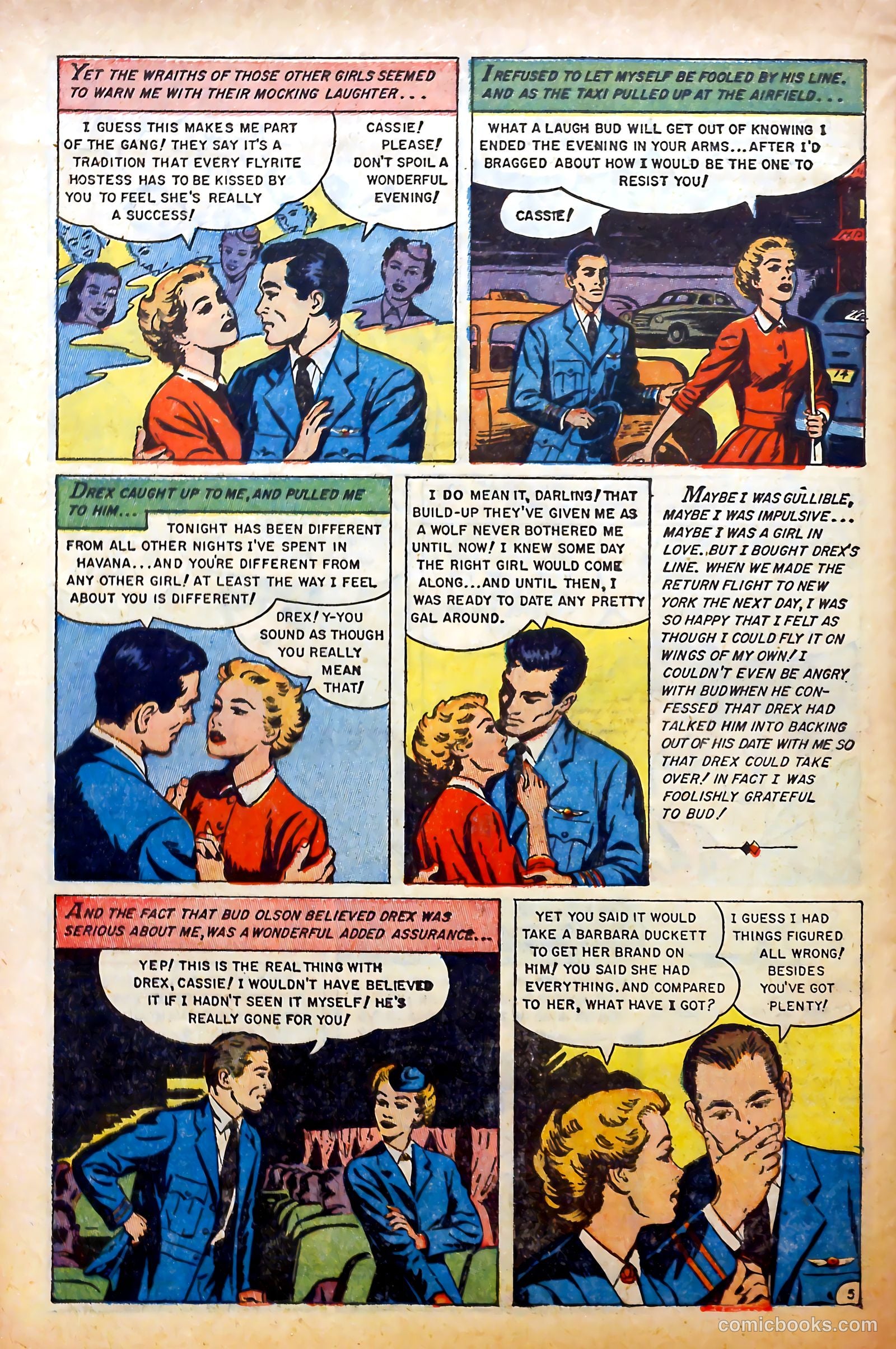 Glamorous Romances #76 (1954) — page 22 of 36