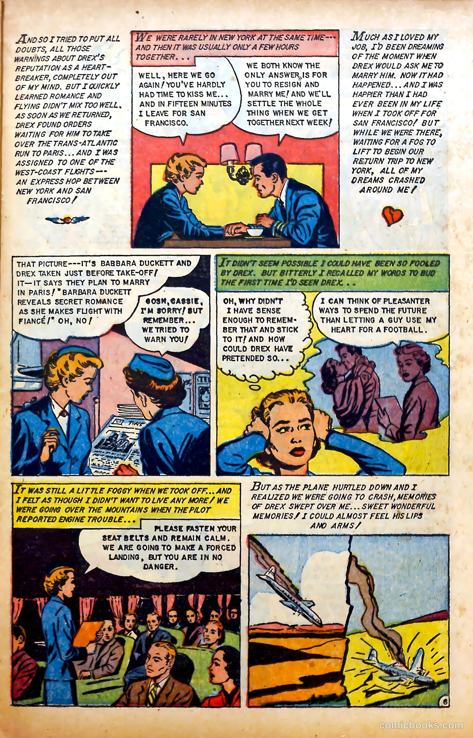 Glamorous Romances #76 (1954) — page 23 of 36
