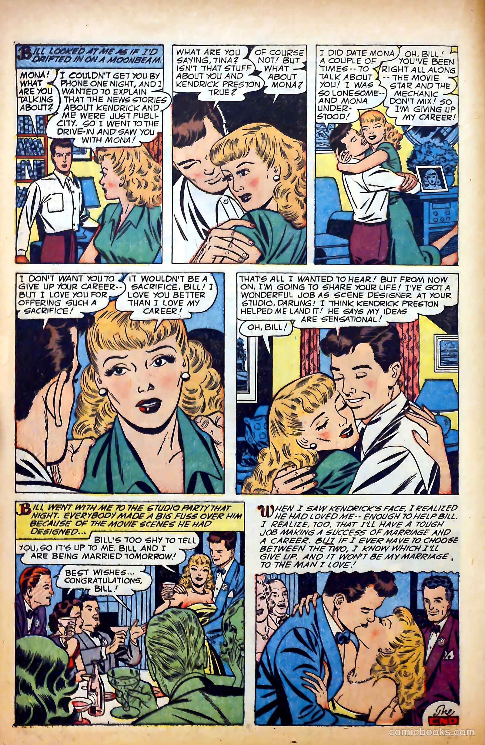 Glamorous Romances #77 (1954) — page 16 of 36