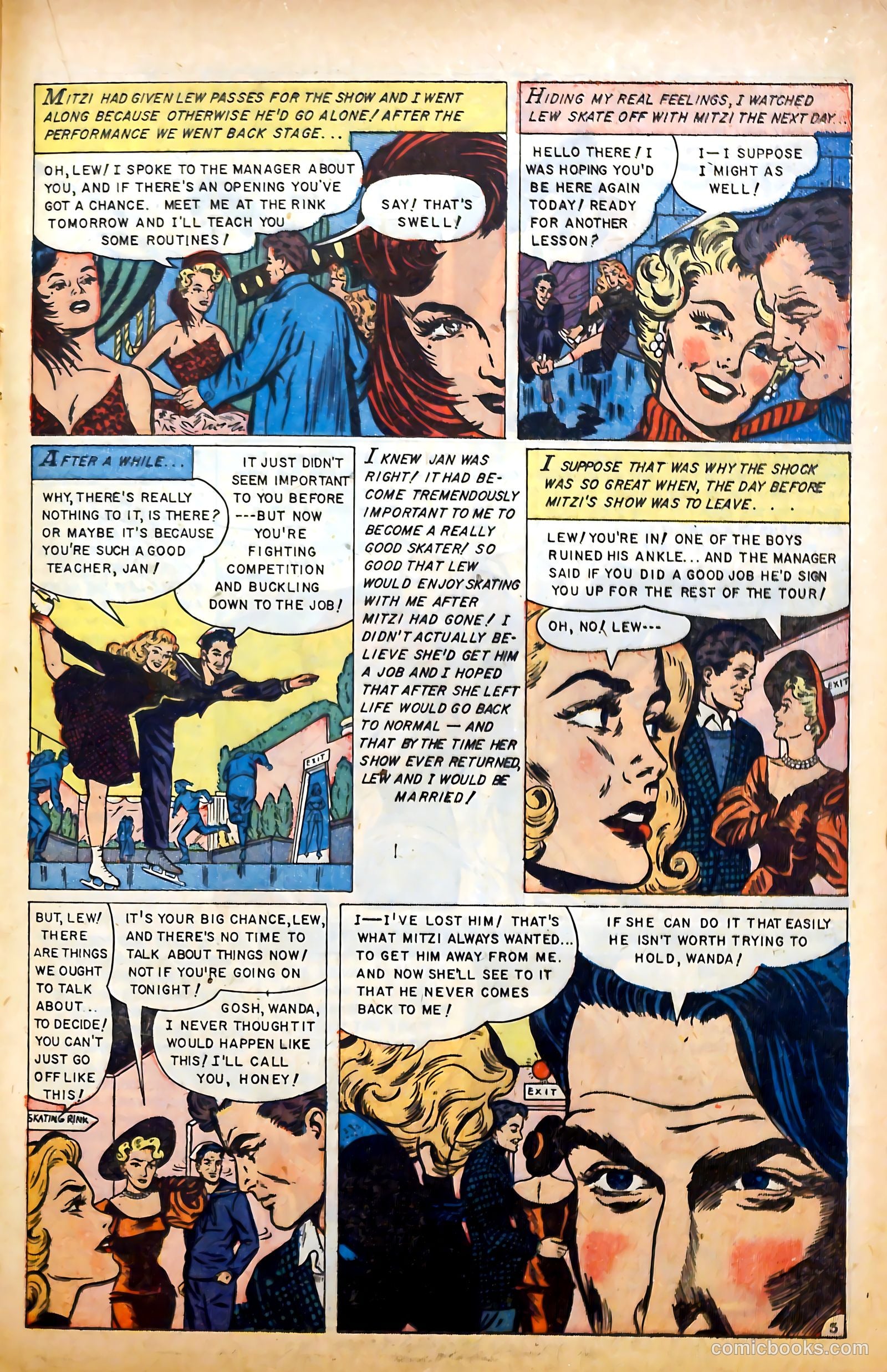 Glamorous Romances #77 (1954) — page 21 of 36
