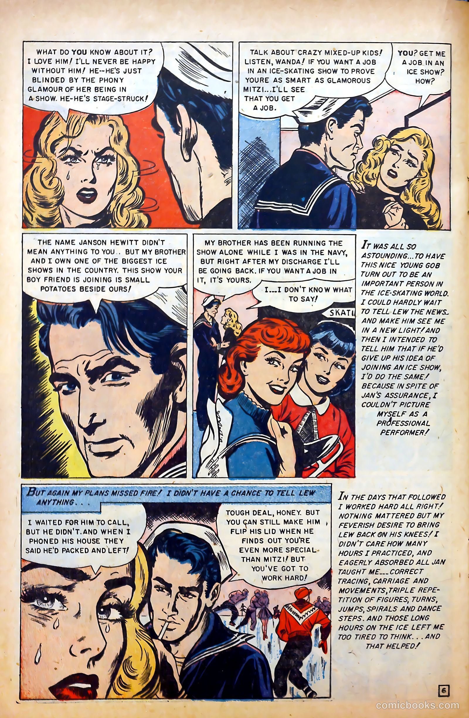 Glamorous Romances #77 (1954) — page 22 of 36