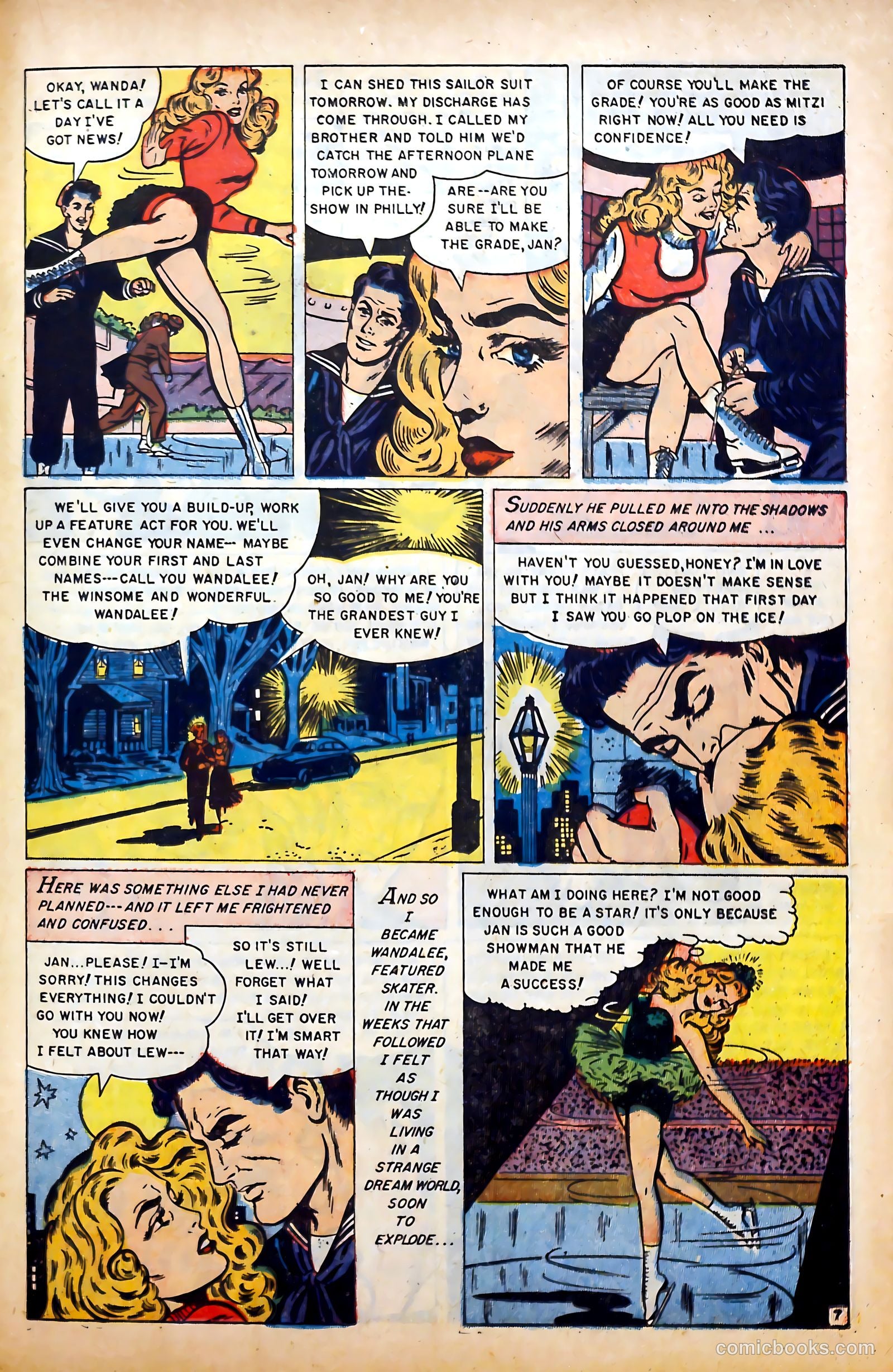 Glamorous Romances #77 (1954) — page 23 of 36
