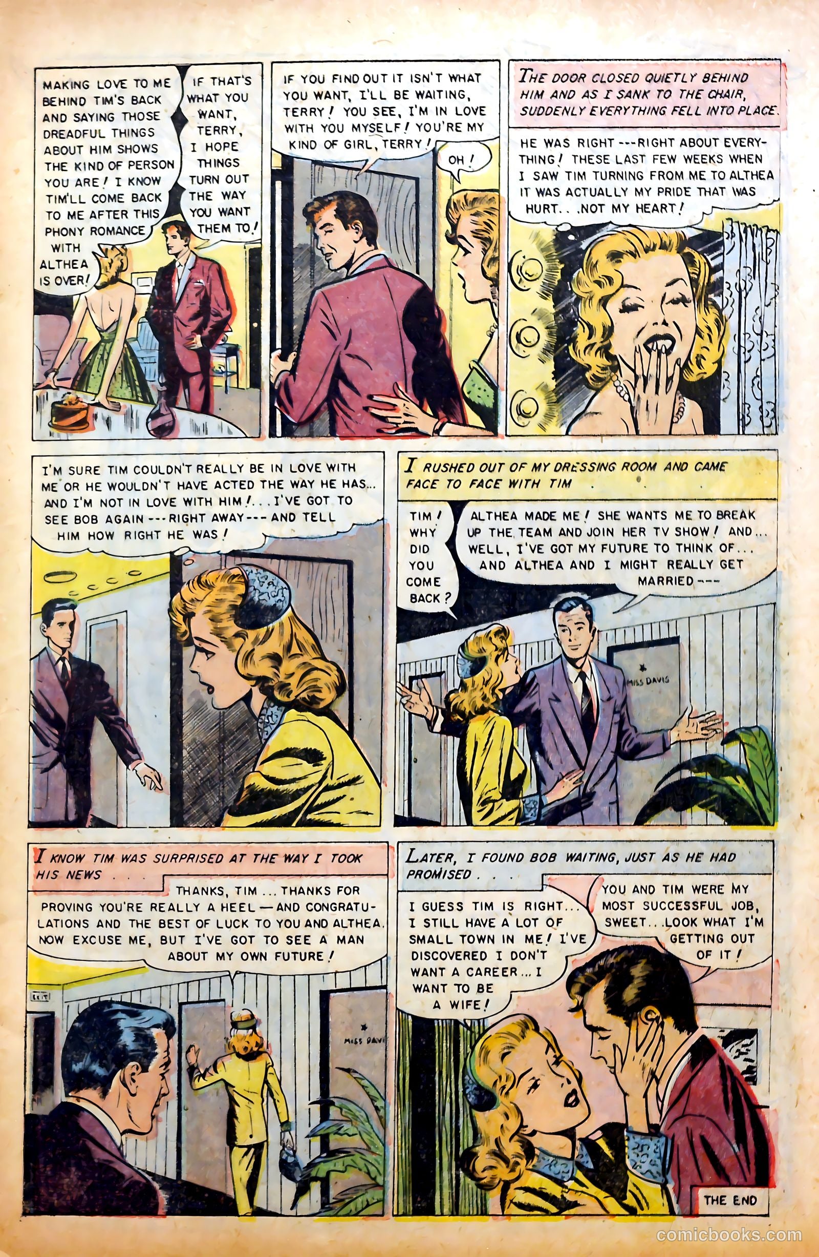 Glamorous Romances #78 (1954) — page 9 of 36