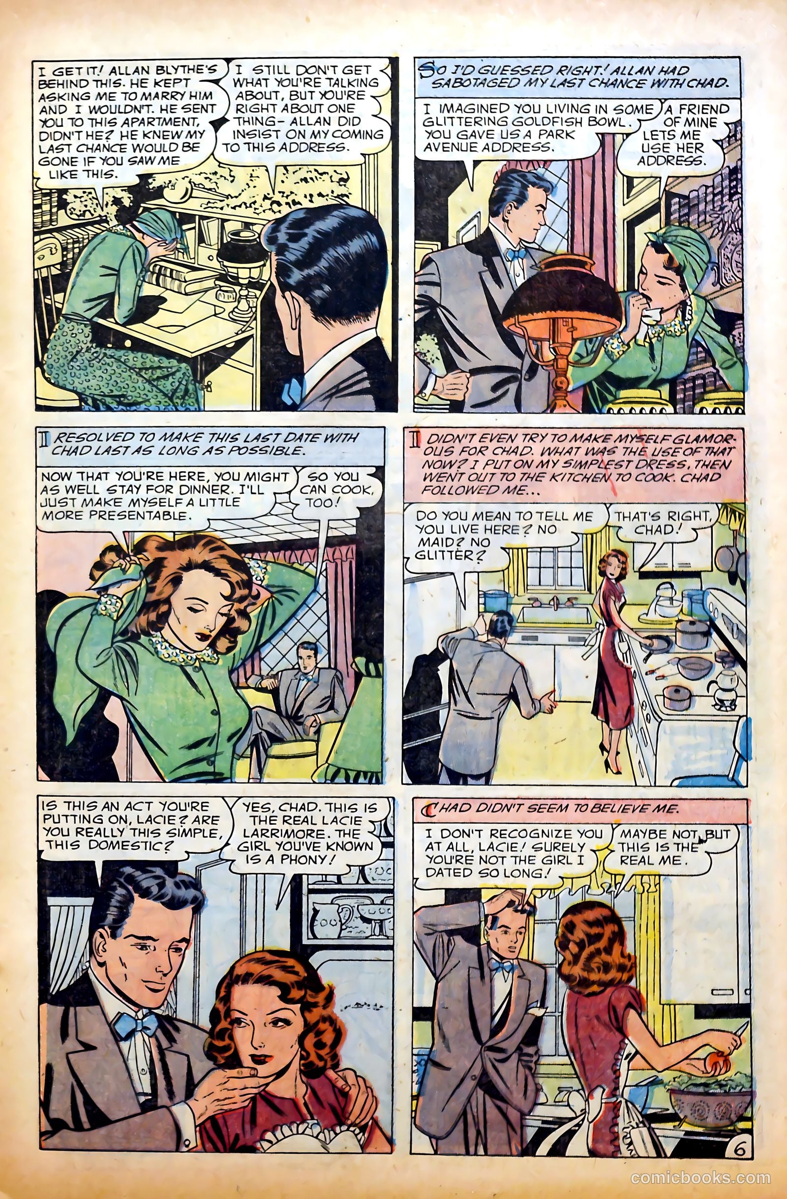 Glamorous Romances #78 (1954) — page 15 of 36
