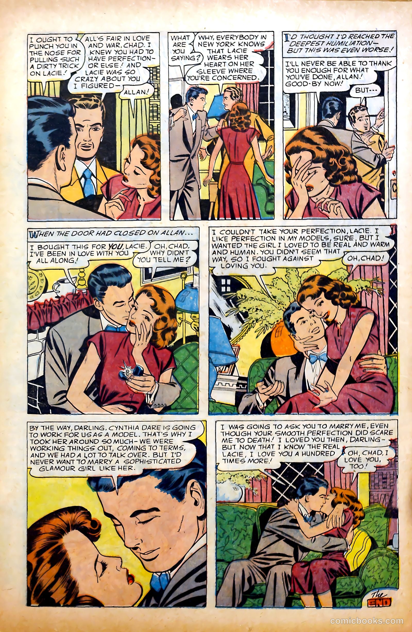Glamorous Romances #78 (1954) — page 17 of 36