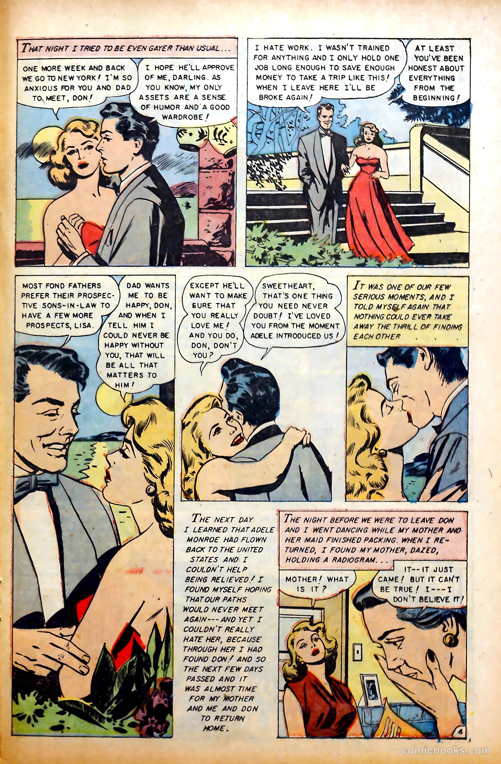 Glamorous Romances #78 (1954) — page 21 of 36