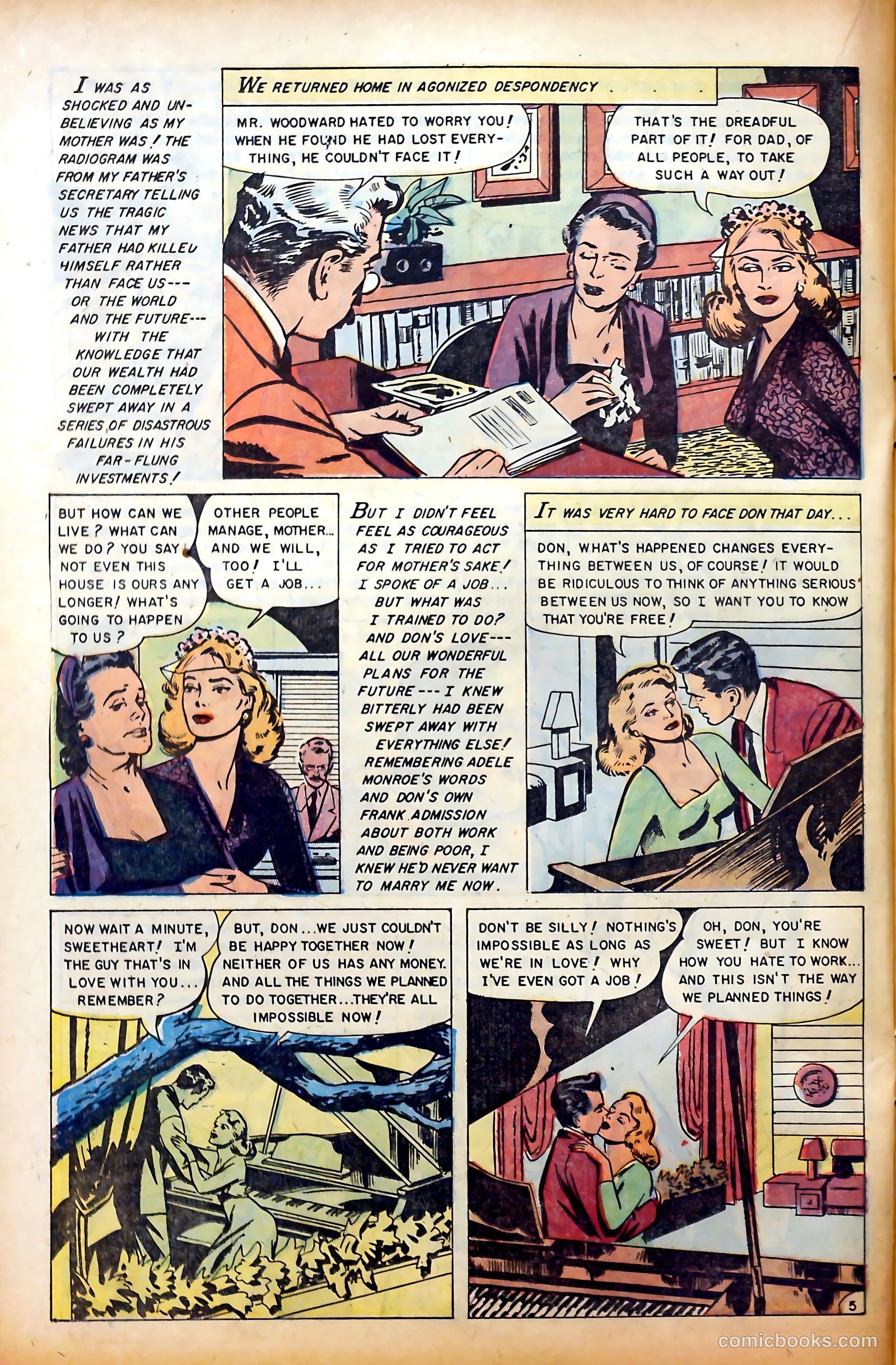 Glamorous Romances #78 (1954) — page 22 of 36