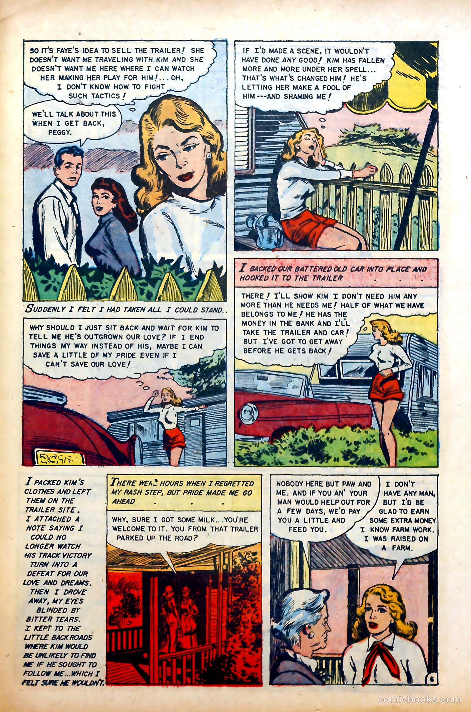 Glamorous Romances #79 (1954) — page 23 of 36