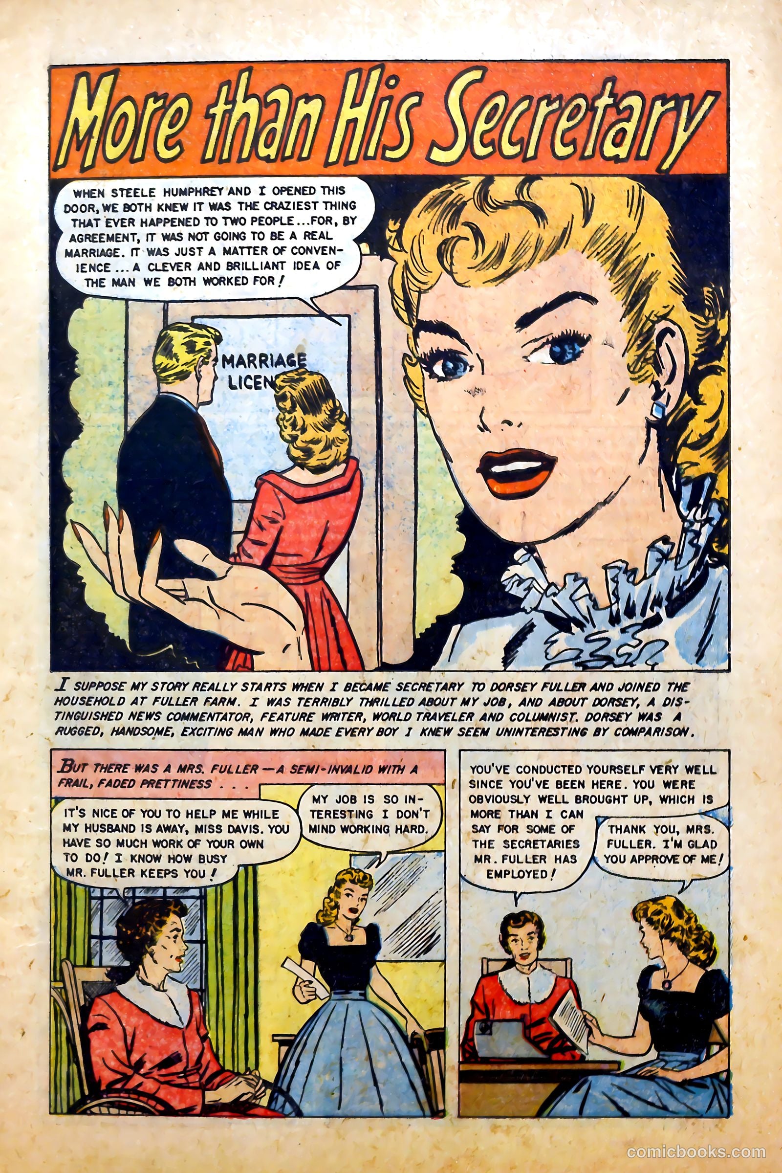Glamorous Romances #80 (1955) — page 3 of 36