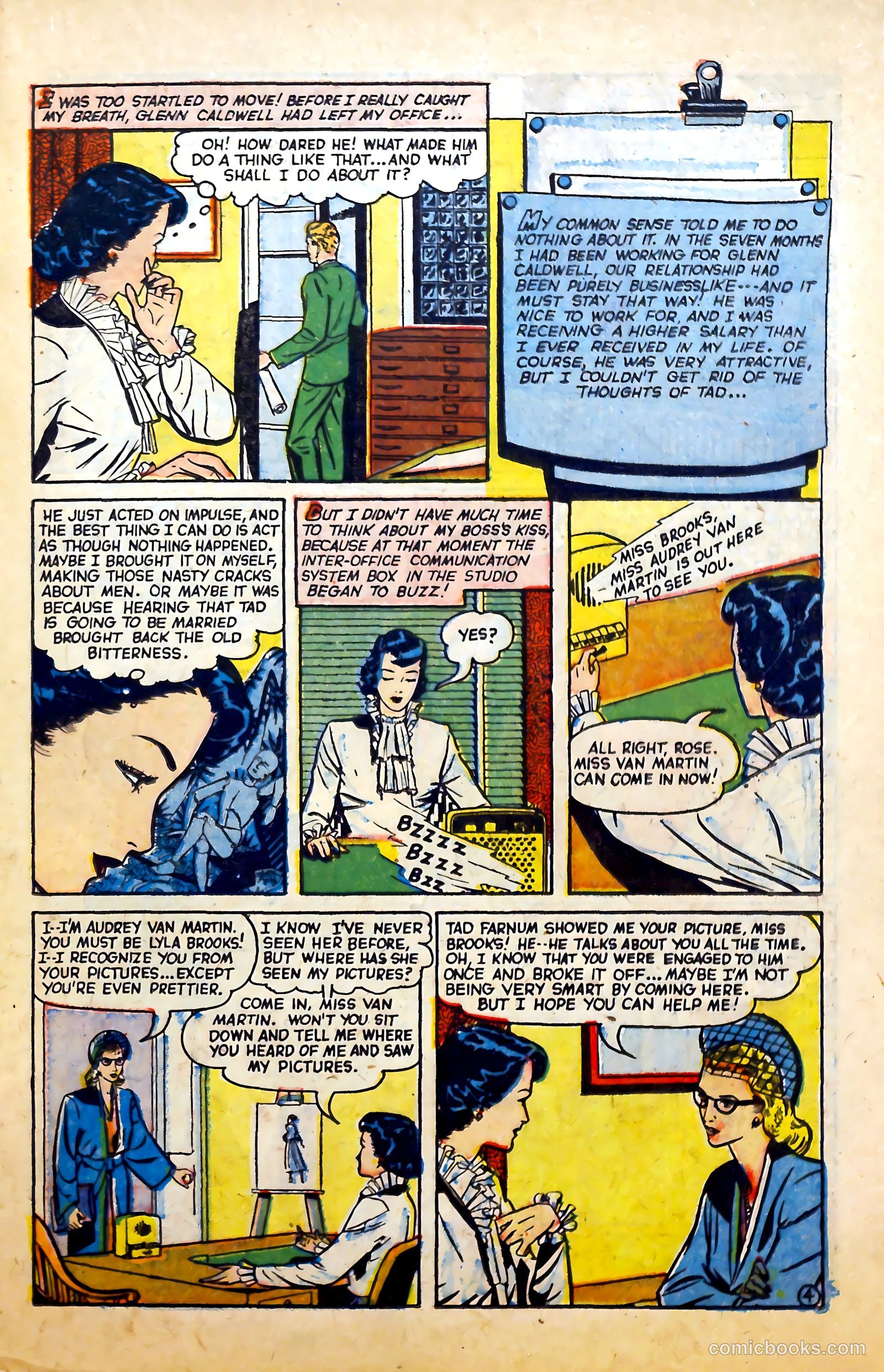Glamorous Romances #80 (1955) — page 21 of 36