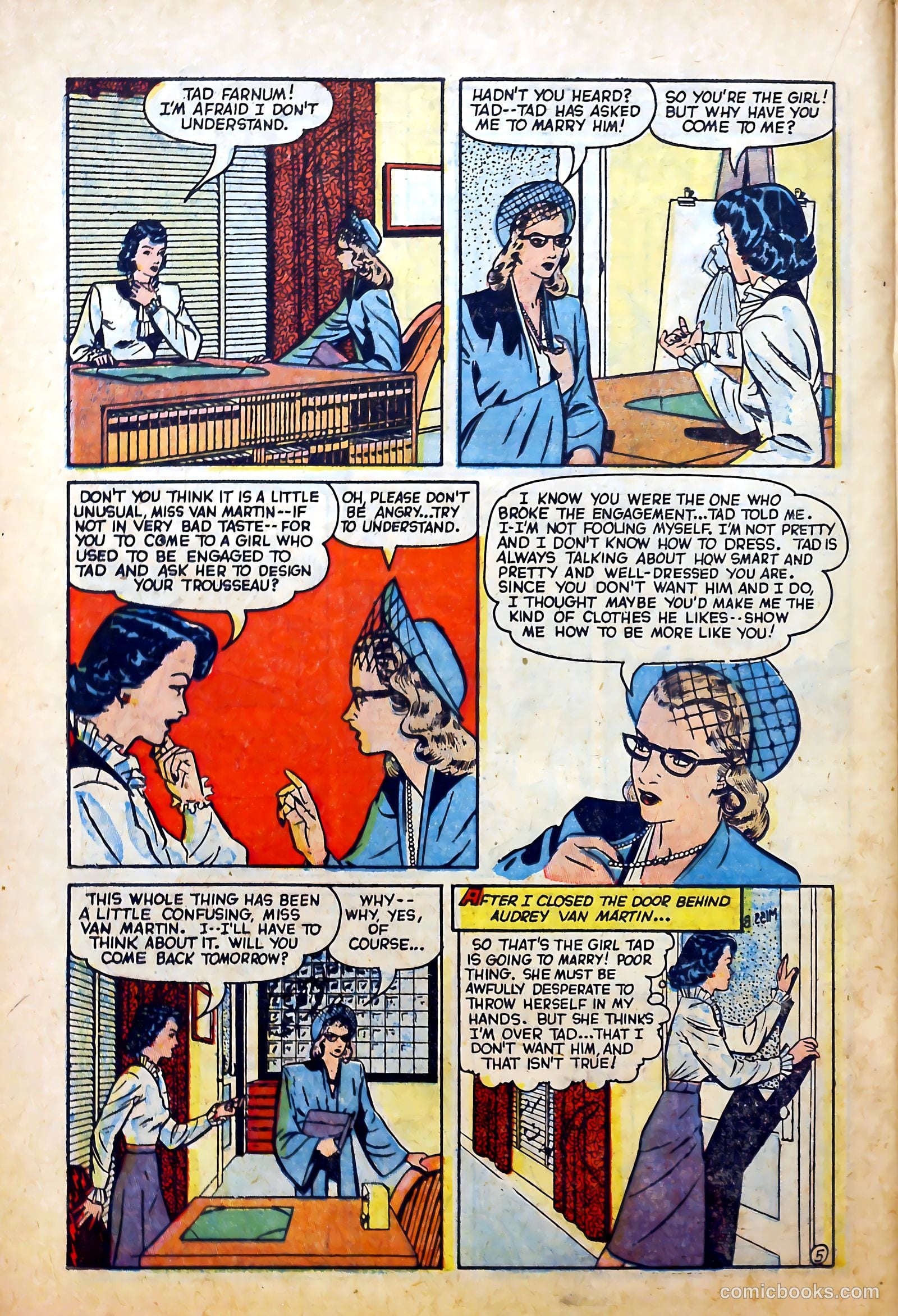 Glamorous Romances #80 (1955) — page 22 of 36