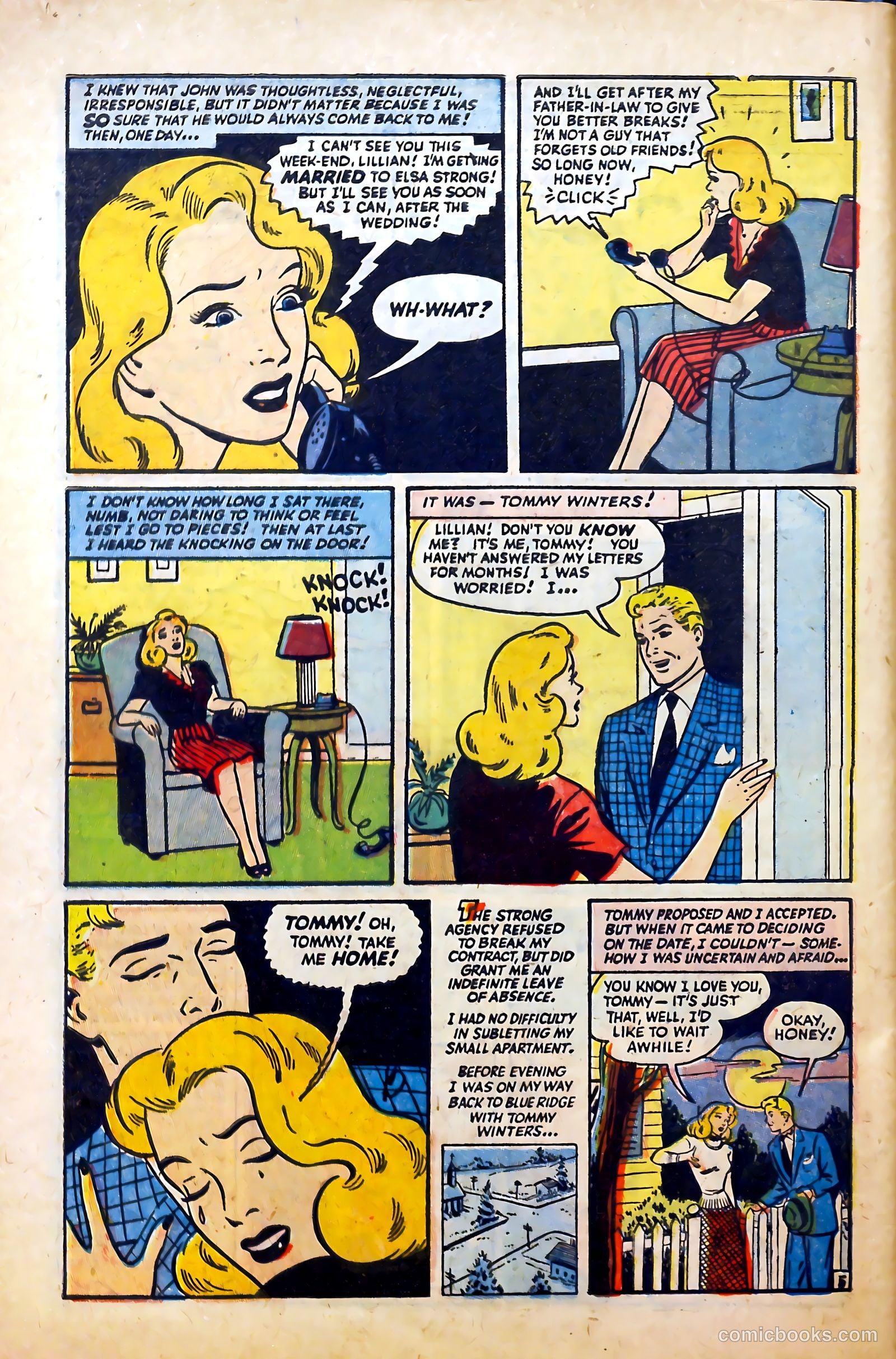Glamorous Romances #80 (1955) — page 32 of 36