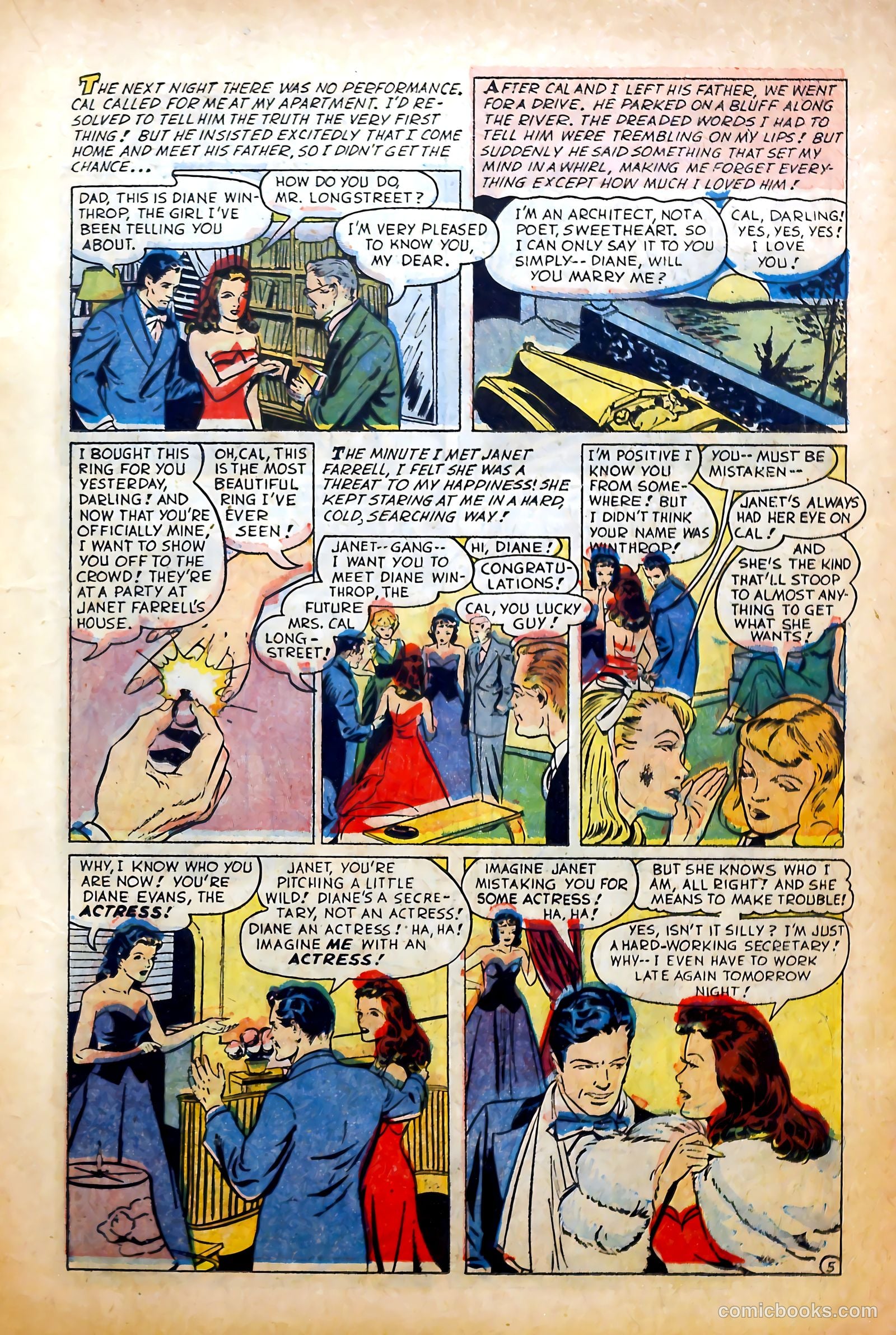 Glamorous Romances #82 (1955) — page 15 of 37