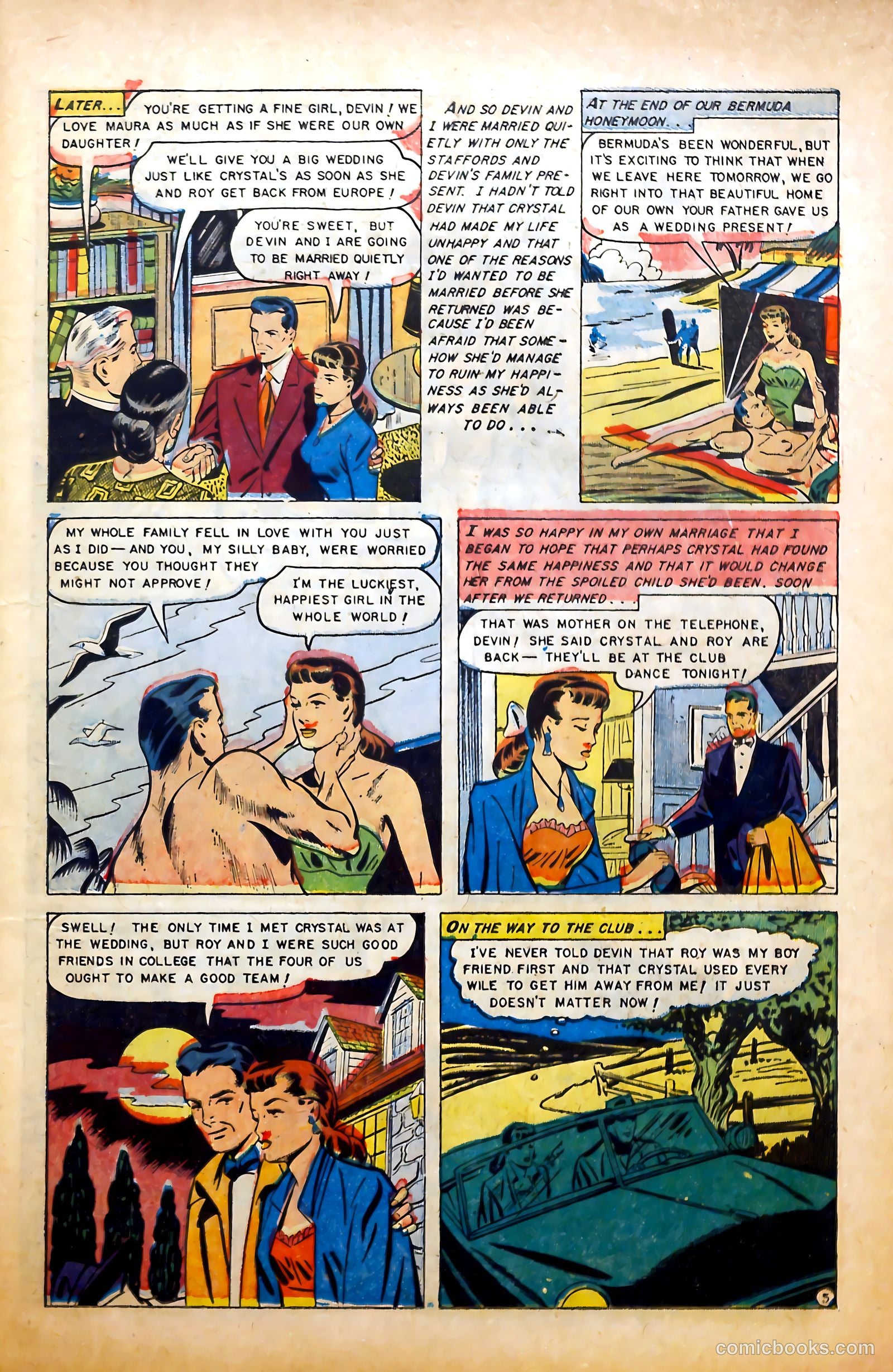 Glamorous Romances #82 (1955) — page 23 of 37
