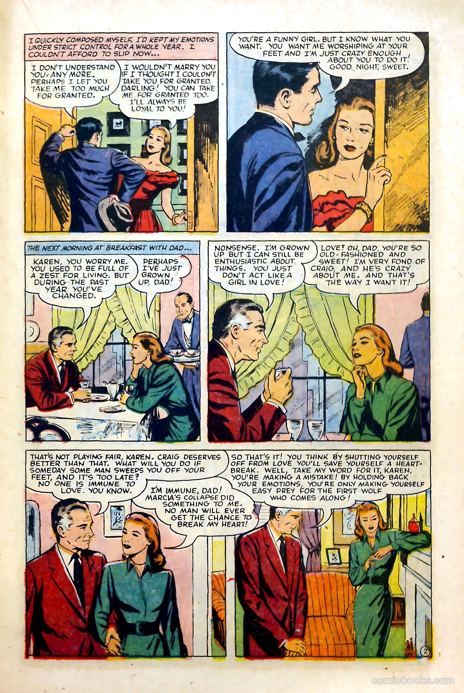 Glamorous Romances #83 (1955) — page 19 of 36