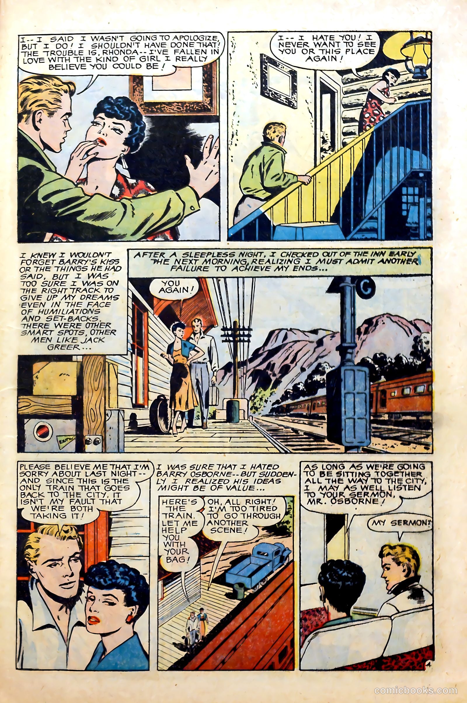 Glamorous Romances #84 (1955) — page 21 of 37
