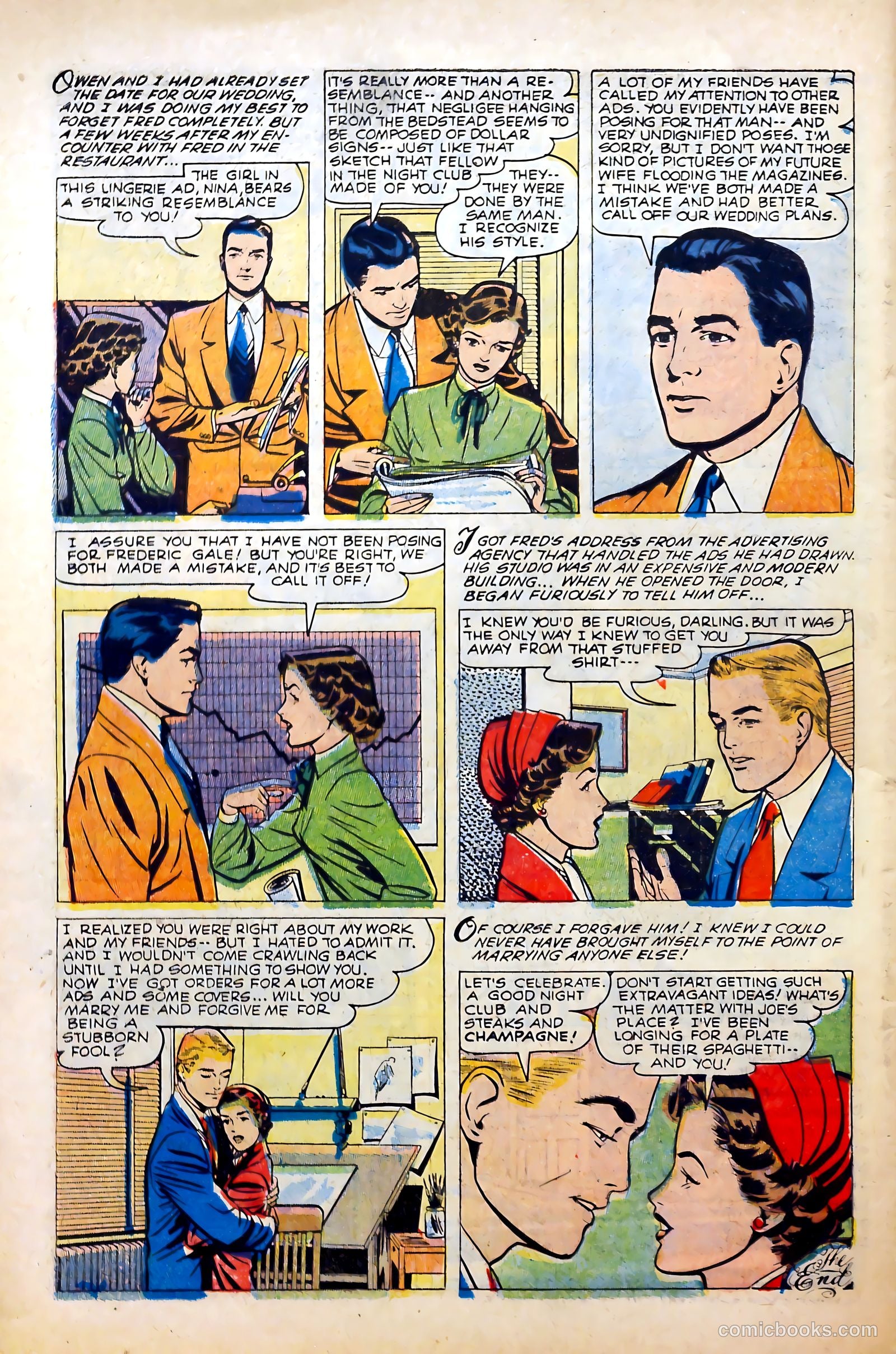 Glamorous Romances #84 (1955) — page 34 of 37