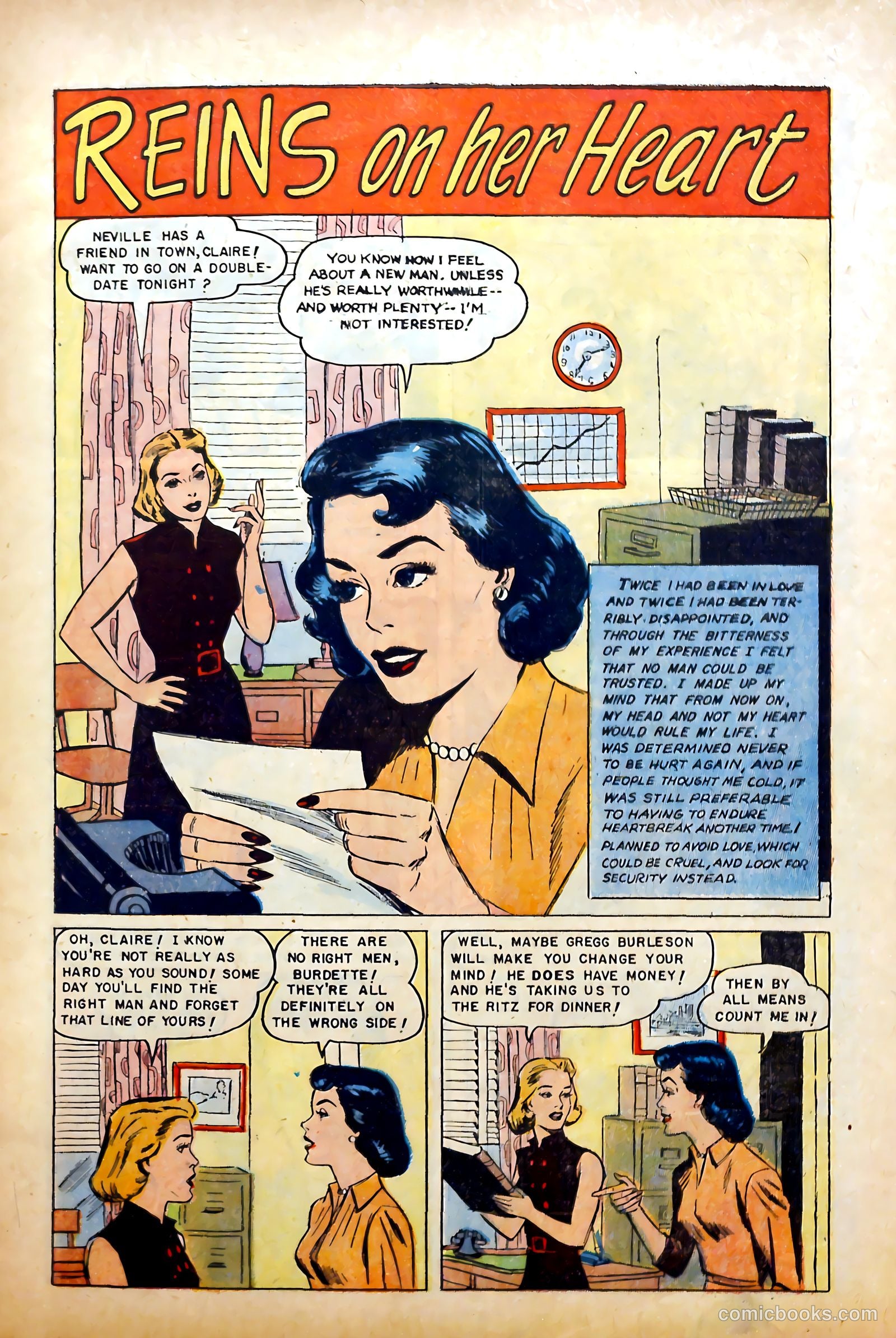 Glamorous Romances #85 (1955) — page 3 of 36