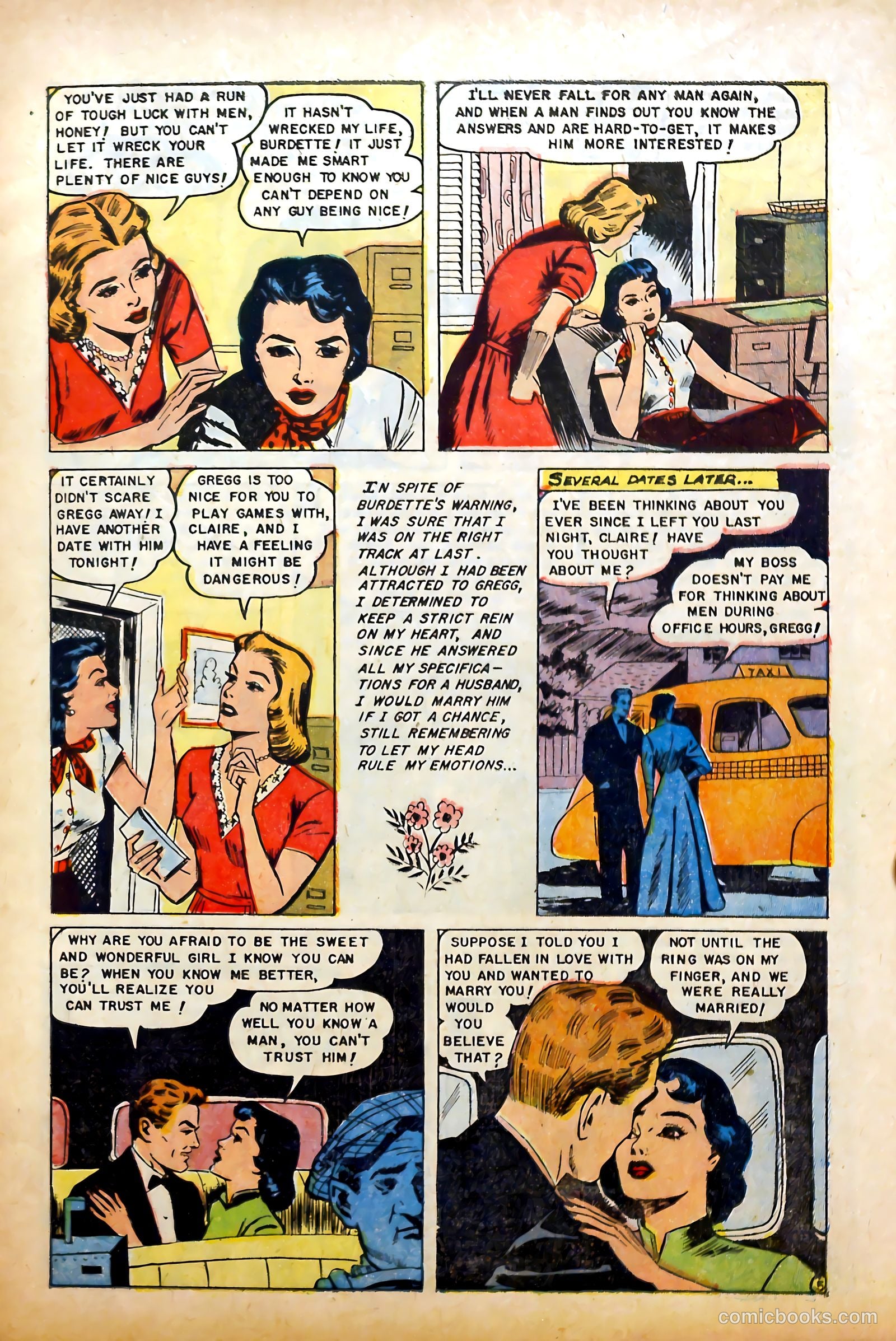 Glamorous Romances #85 (1955) — page 7 of 36
