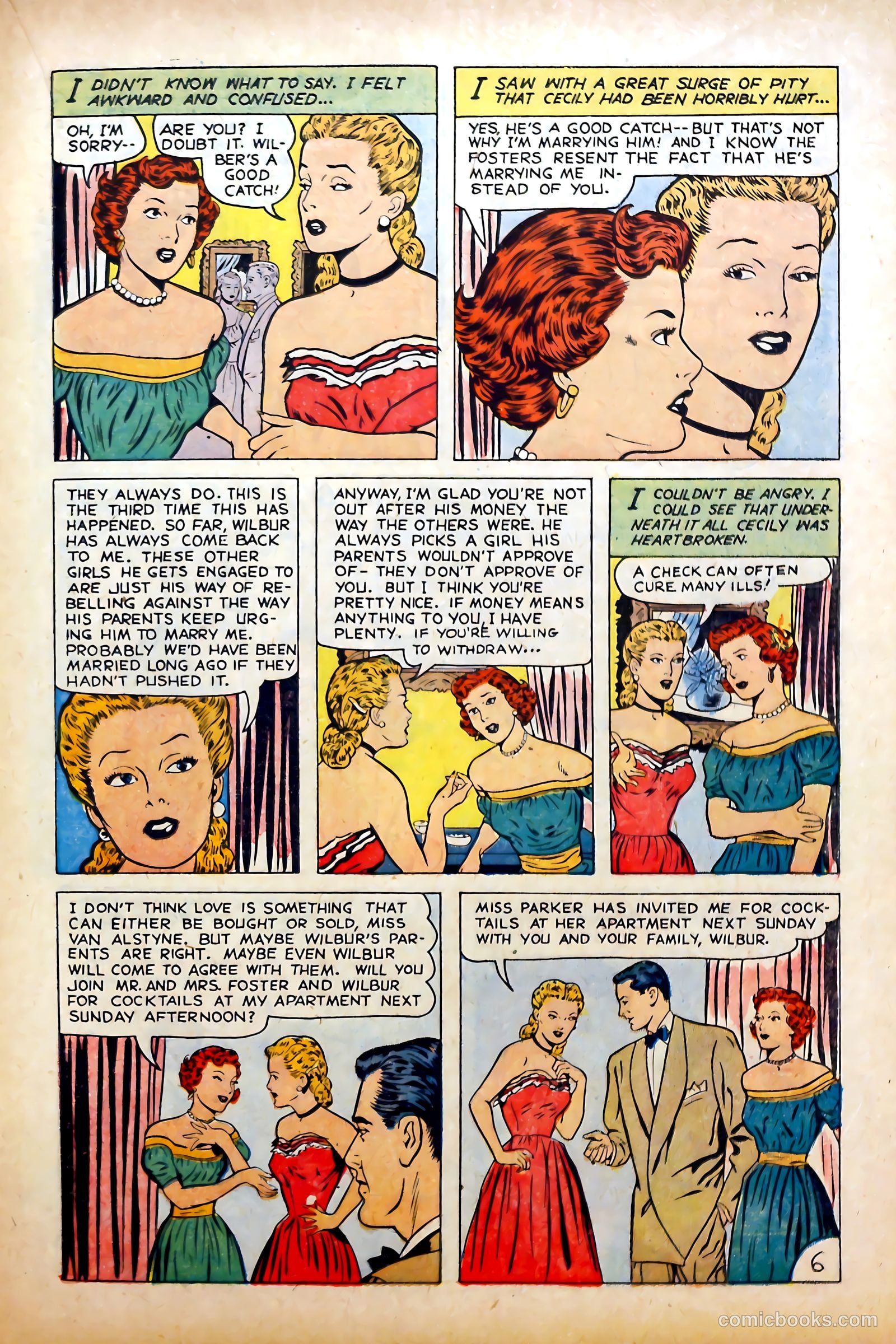 Glamorous Romances #85 (1955) — page 15 of 36