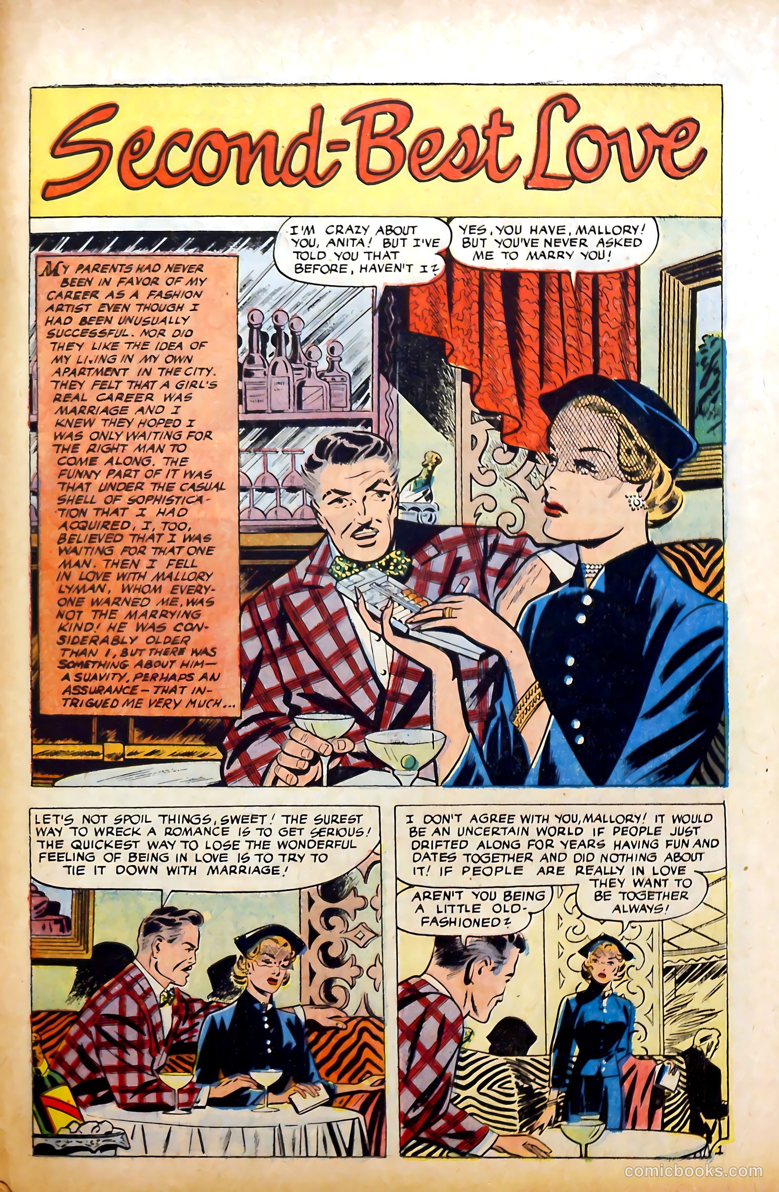 Glamorous Romances #85 (1955) — page 27 of 36