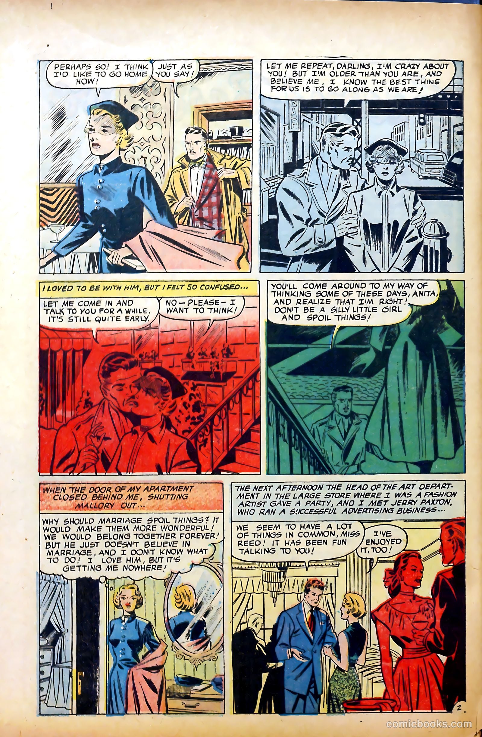 Glamorous Romances #85 (1955) — page 28 of 36