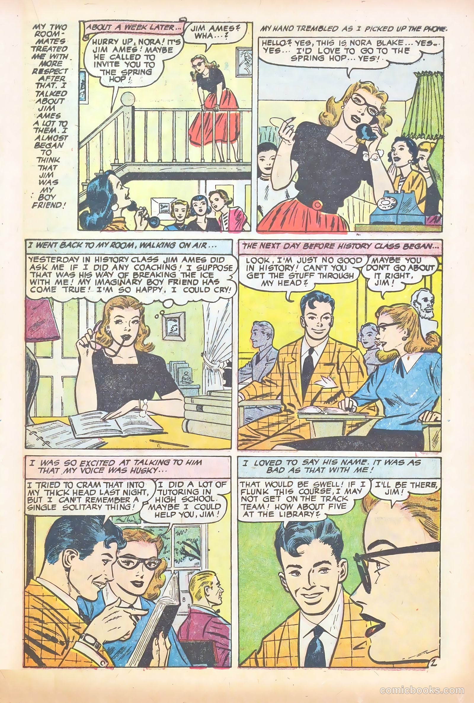 Glamorous Romances #86 (1956) — page 21 of 37