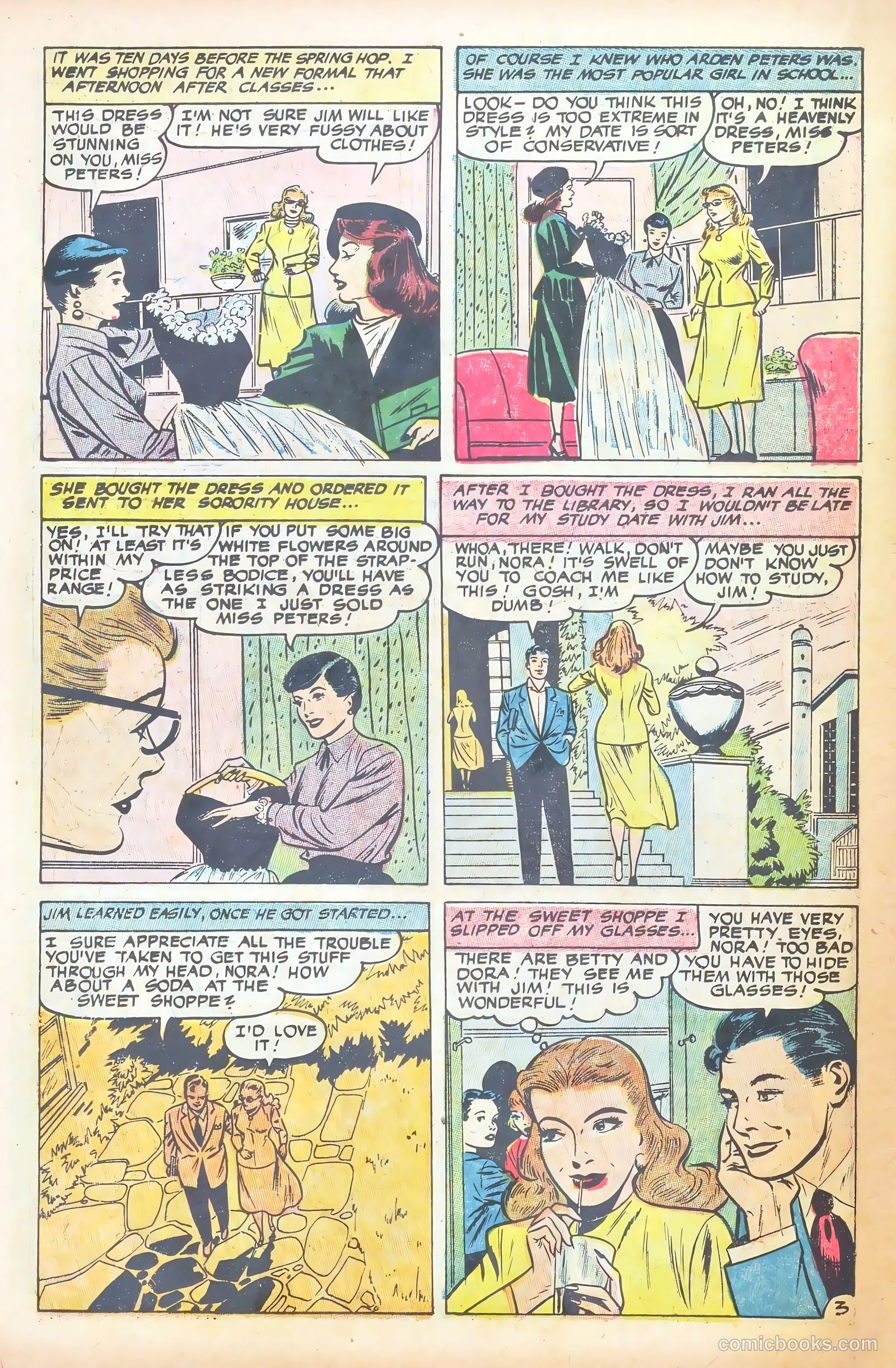Glamorous Romances #86 (1956) — page 22 of 37