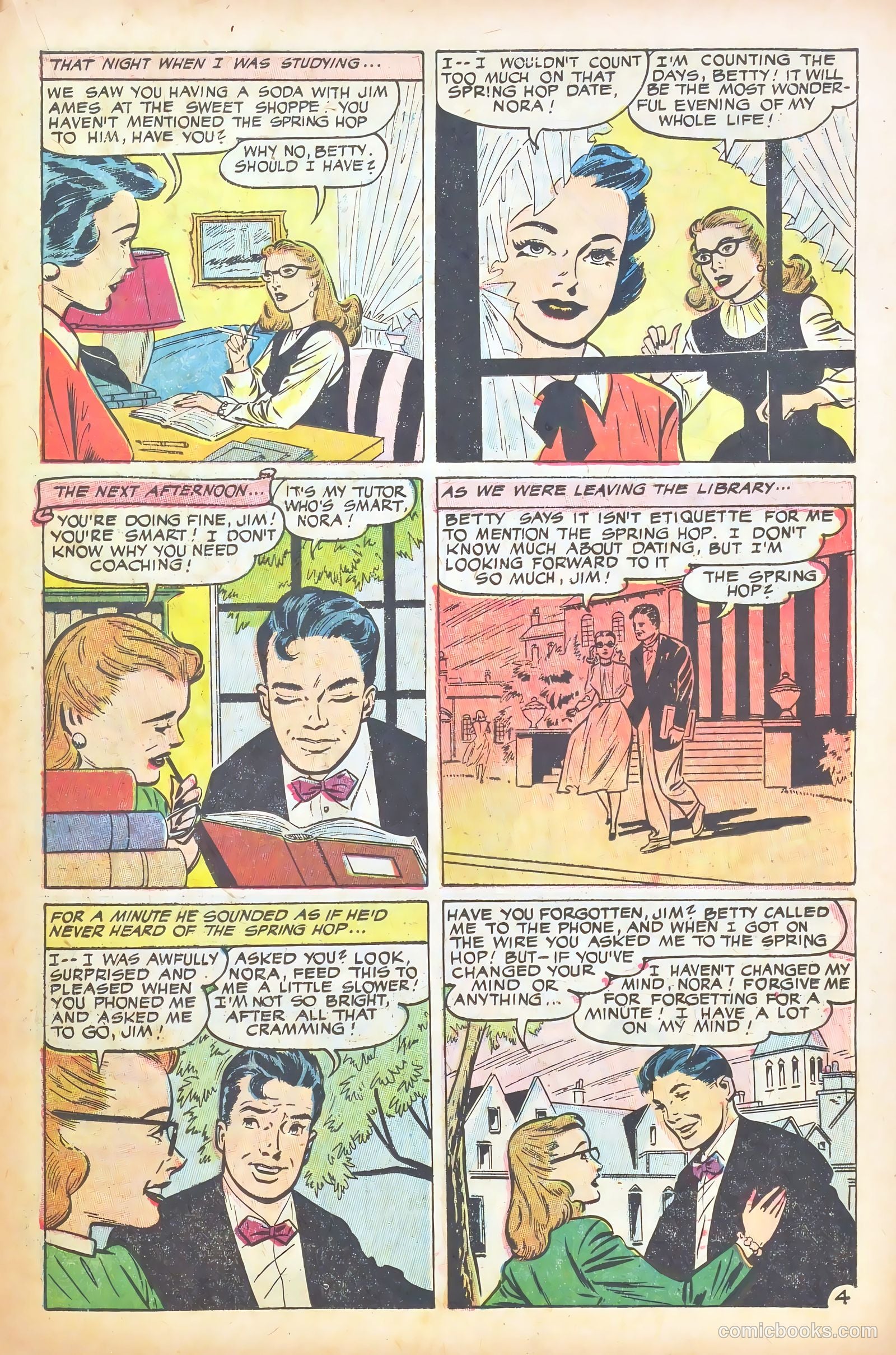 Glamorous Romances #86 (1956) — page 23 of 37