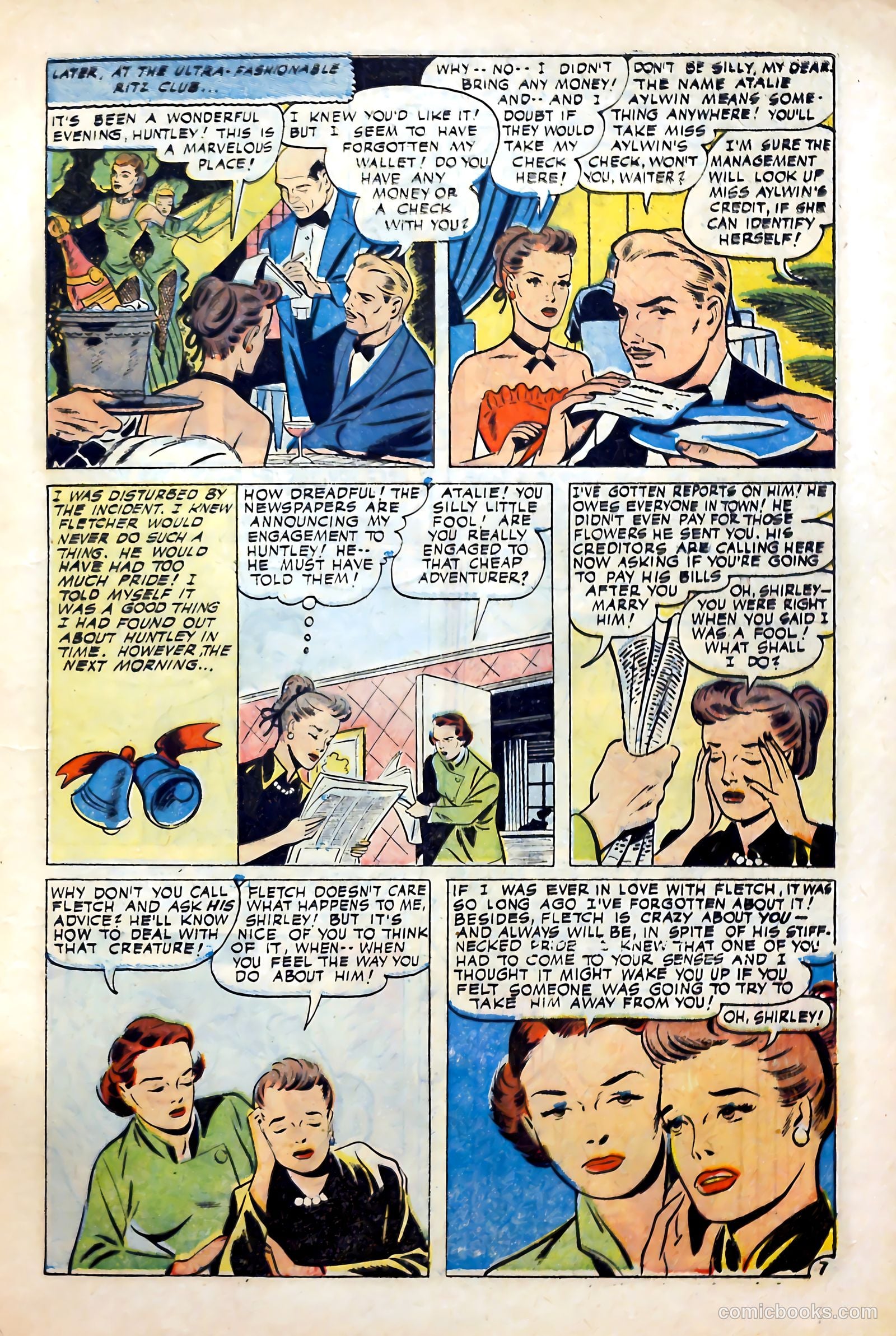 Glamorous Romances #87 (1956) — page 9 of 36