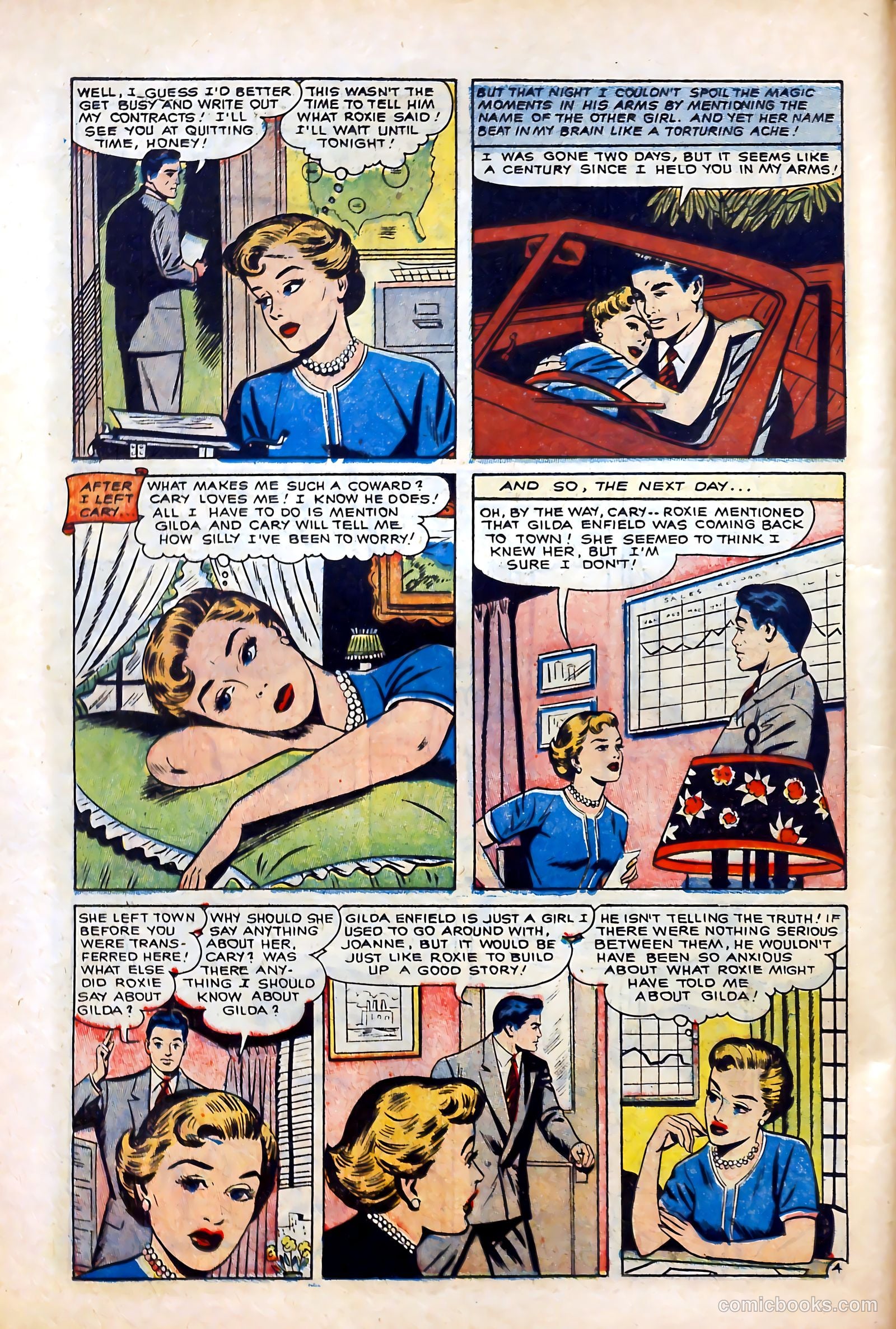 Glamorous Romances #87 (1956) — page 14 of 36