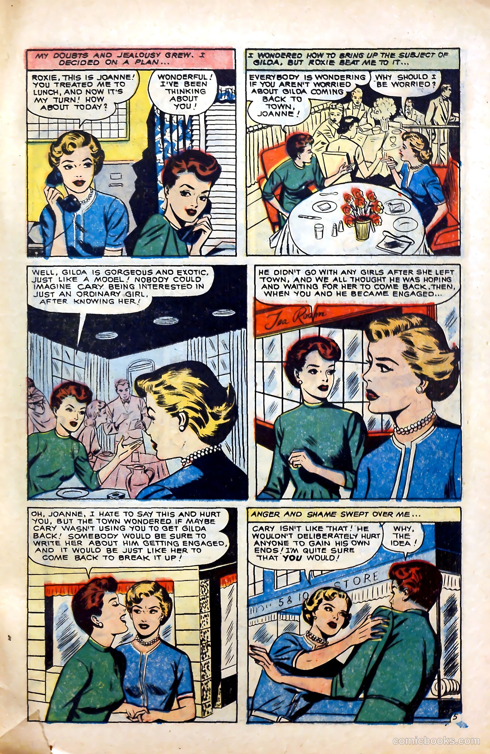 Glamorous Romances #87 (1956) — page 15 of 36