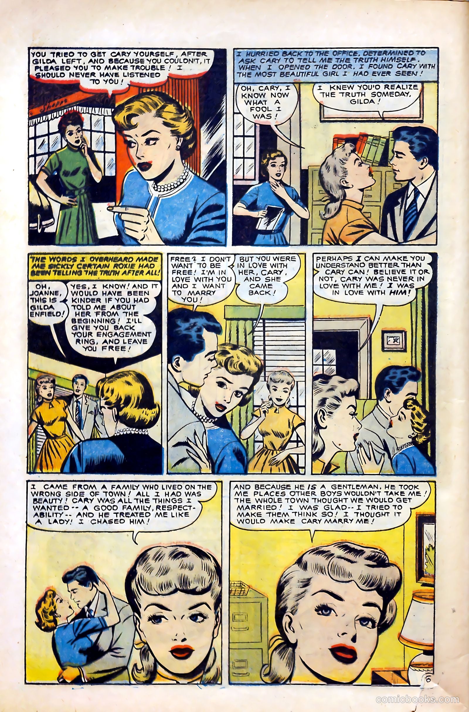Glamorous Romances #87 (1956) — page 16 of 36
