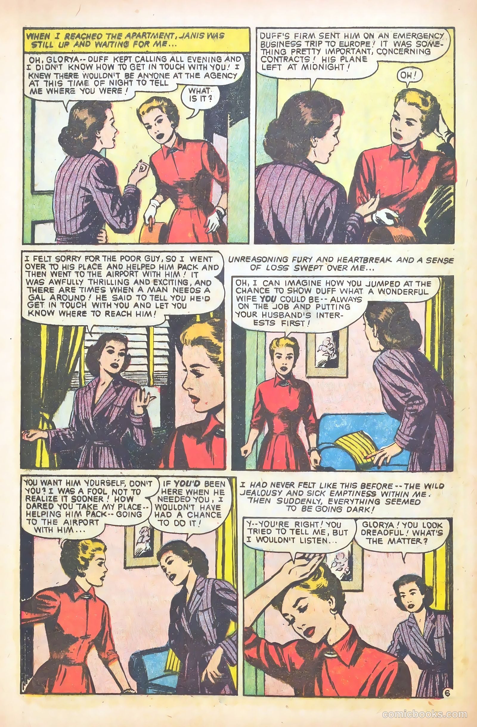 Glamorous Romances #88 (1956) — page 8 of 37