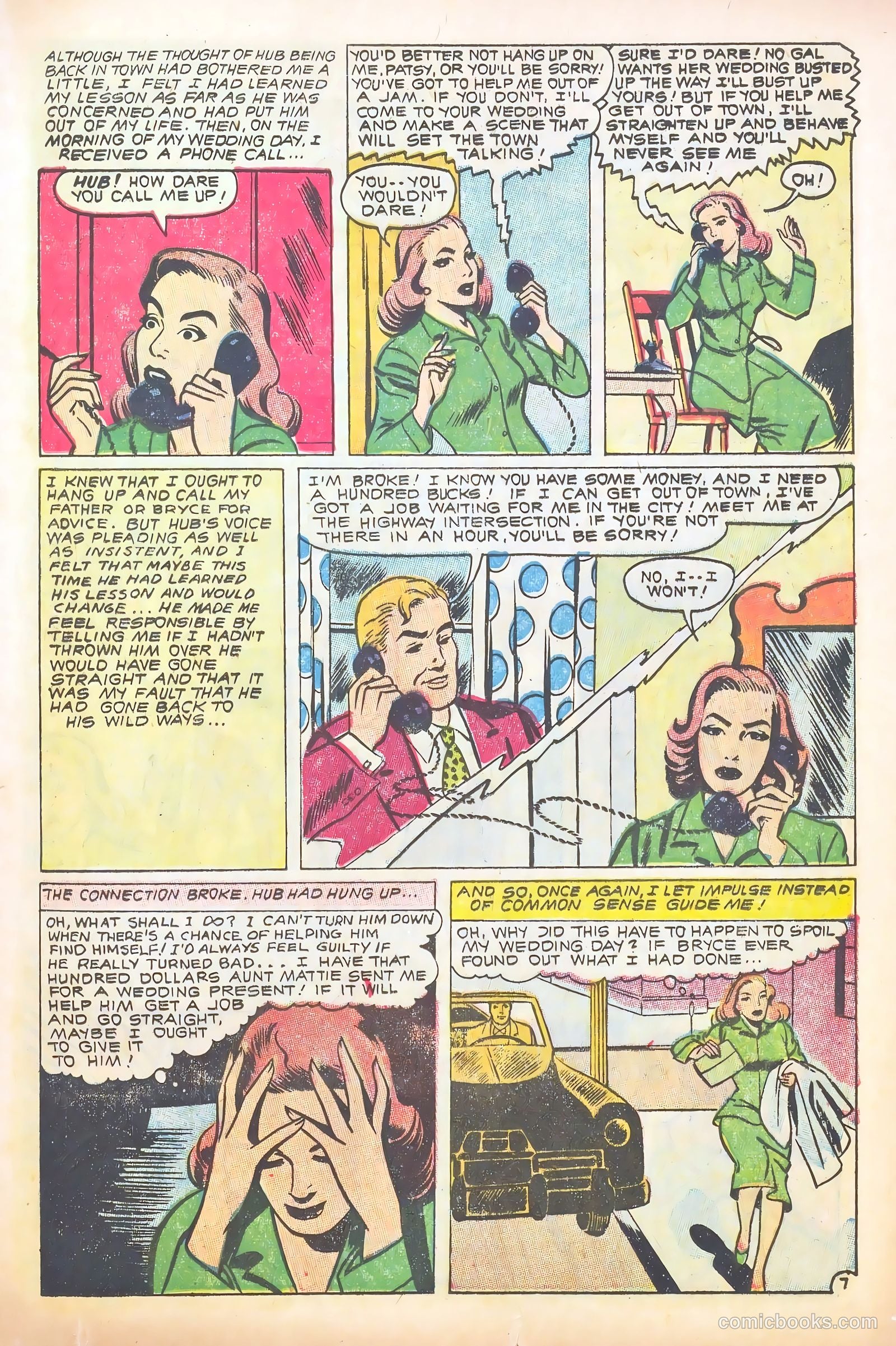 Glamorous Romances #88 (1956) — page 17 of 37