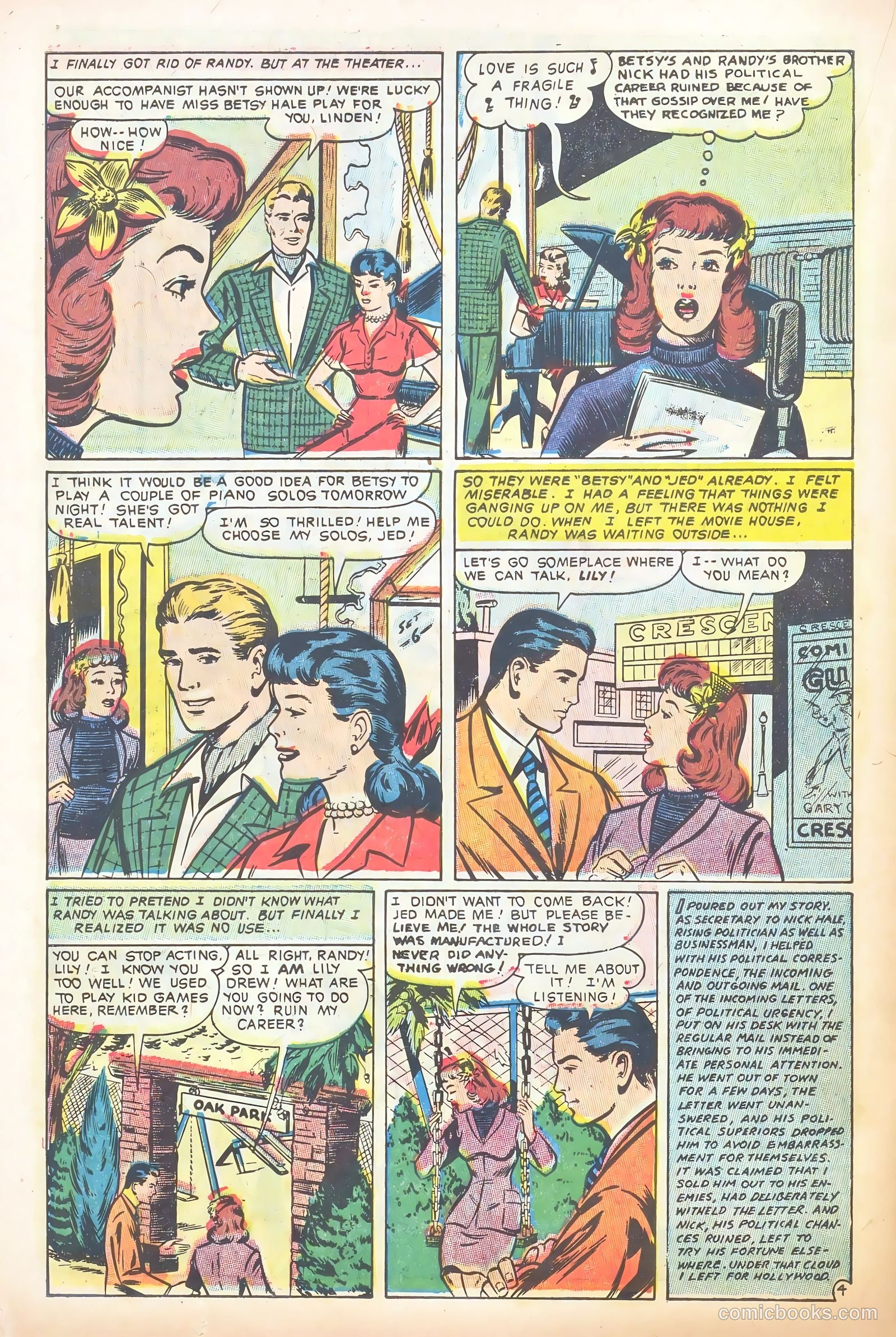 Glamorous Romances #88 (1956) — page 22 of 37