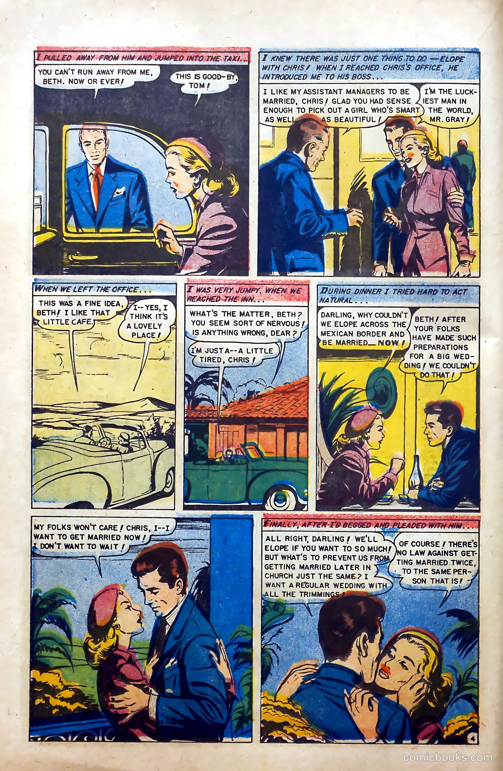 Glamorous Romances #89 (1956) — page 14 of 36